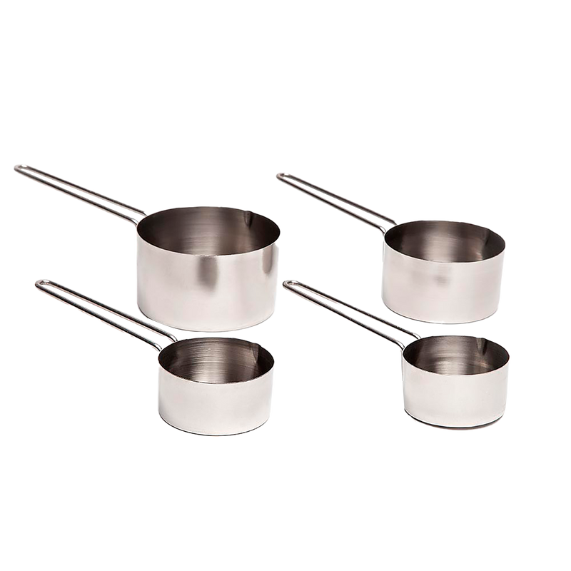 SET DE 4 CUCHARAS(TAZAS) MEDIDIRAS ACERO