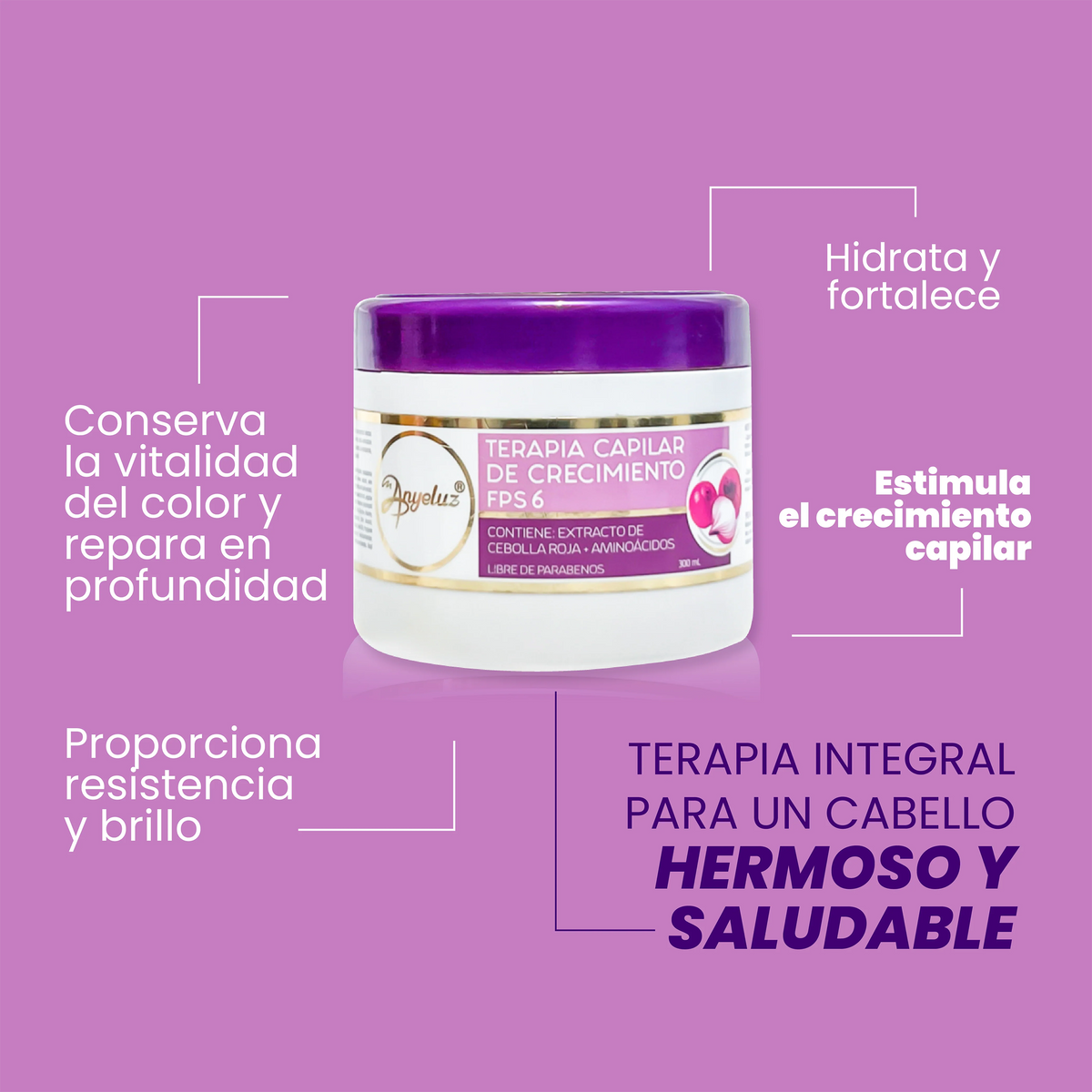 TERAPIA CAPILAR DE CRECIMIETO 300ML ANYE
