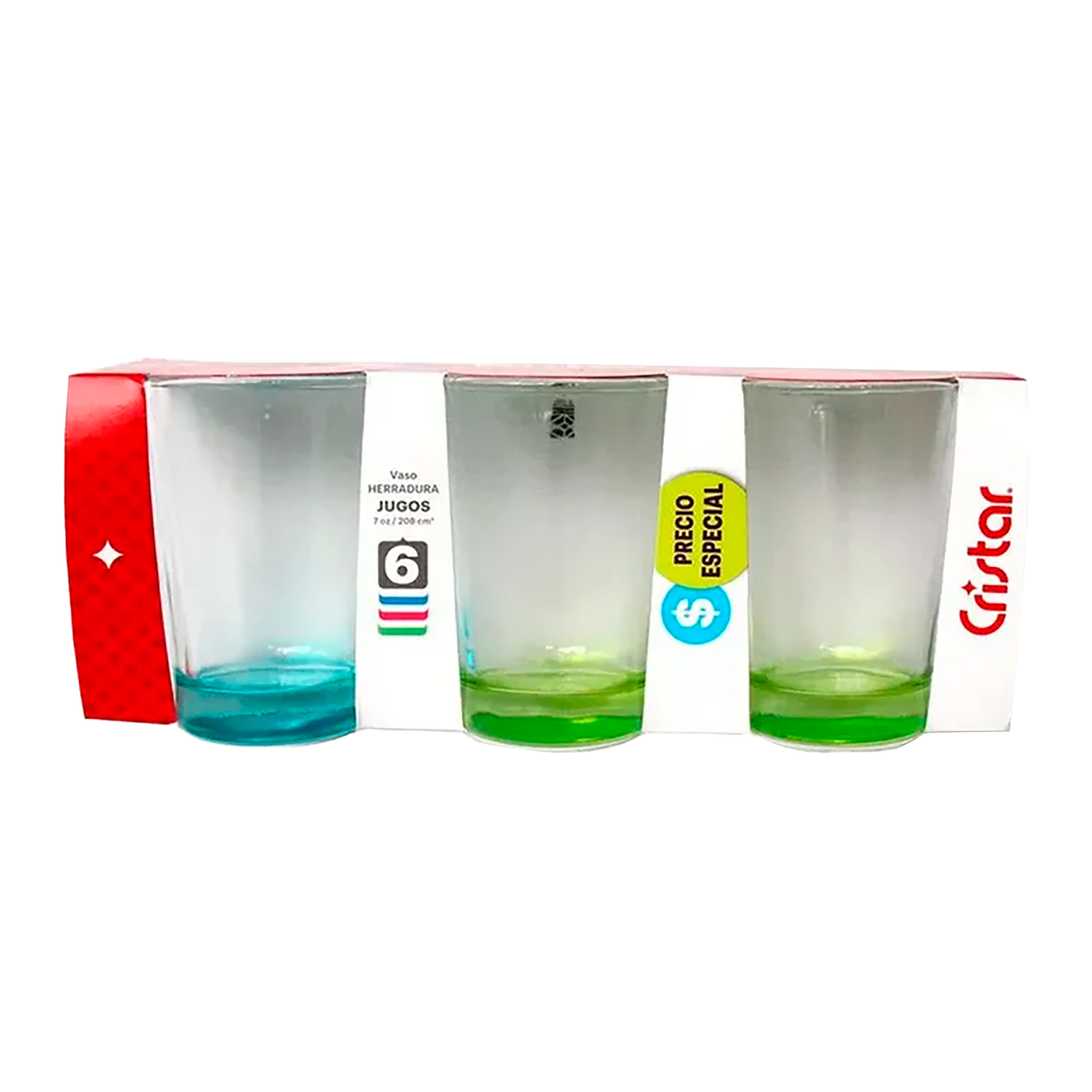 VASO HERRADURA JGOS F/DECORADO X6