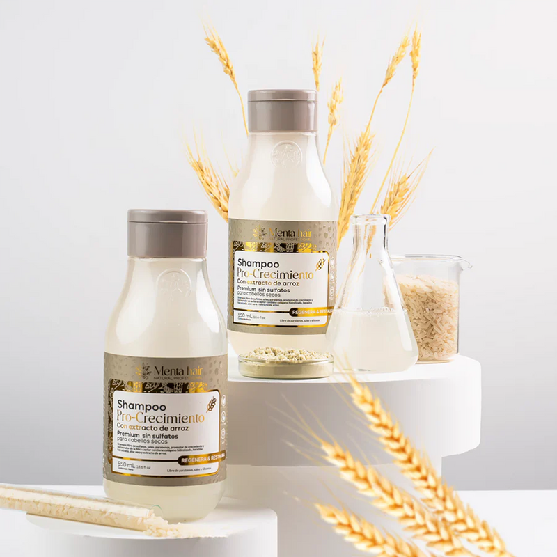 SHAMPOO PRO CRECIMIENTO DE ARROZ 550 ML