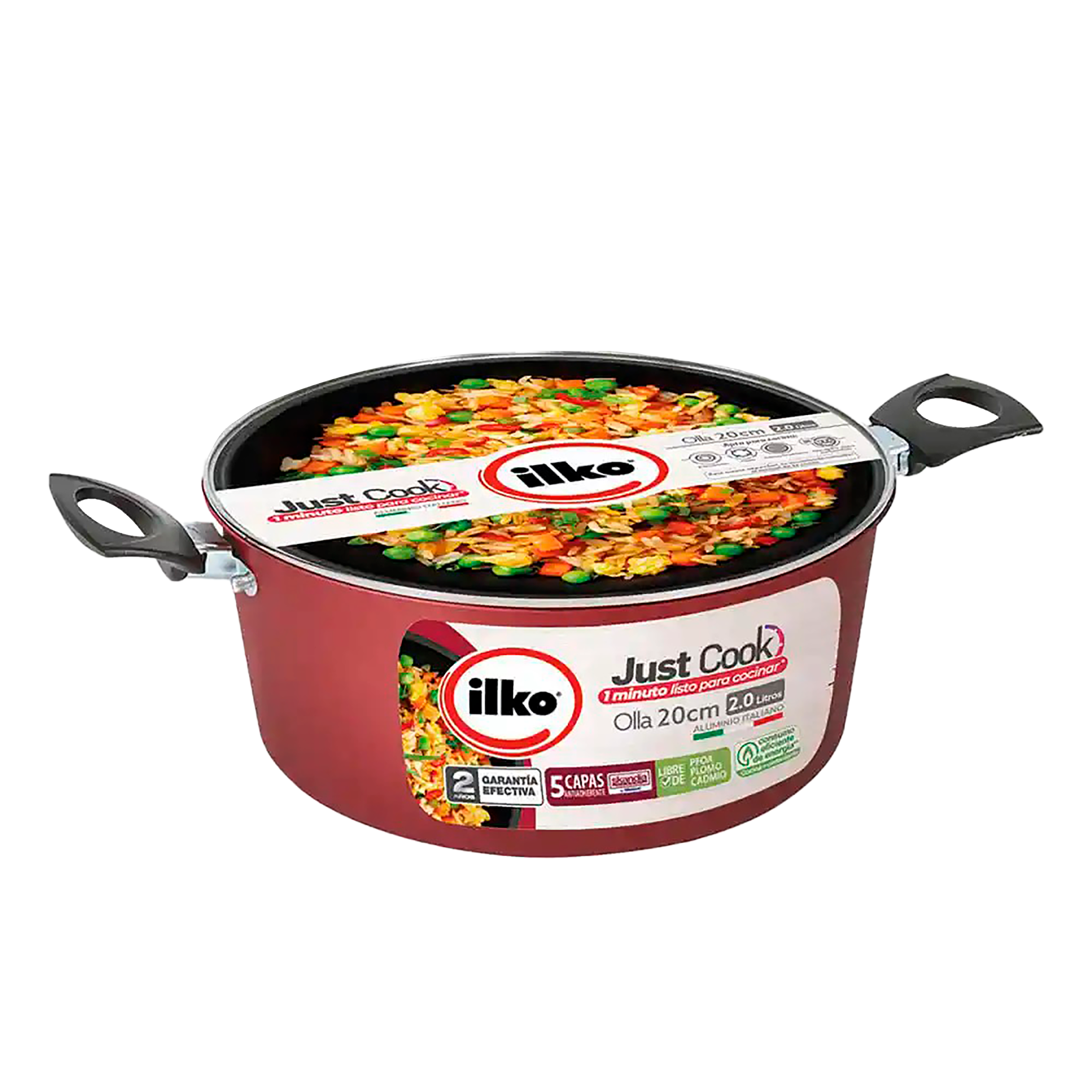 OLLA ILKO JUST COOK 20 CM CON TAPA