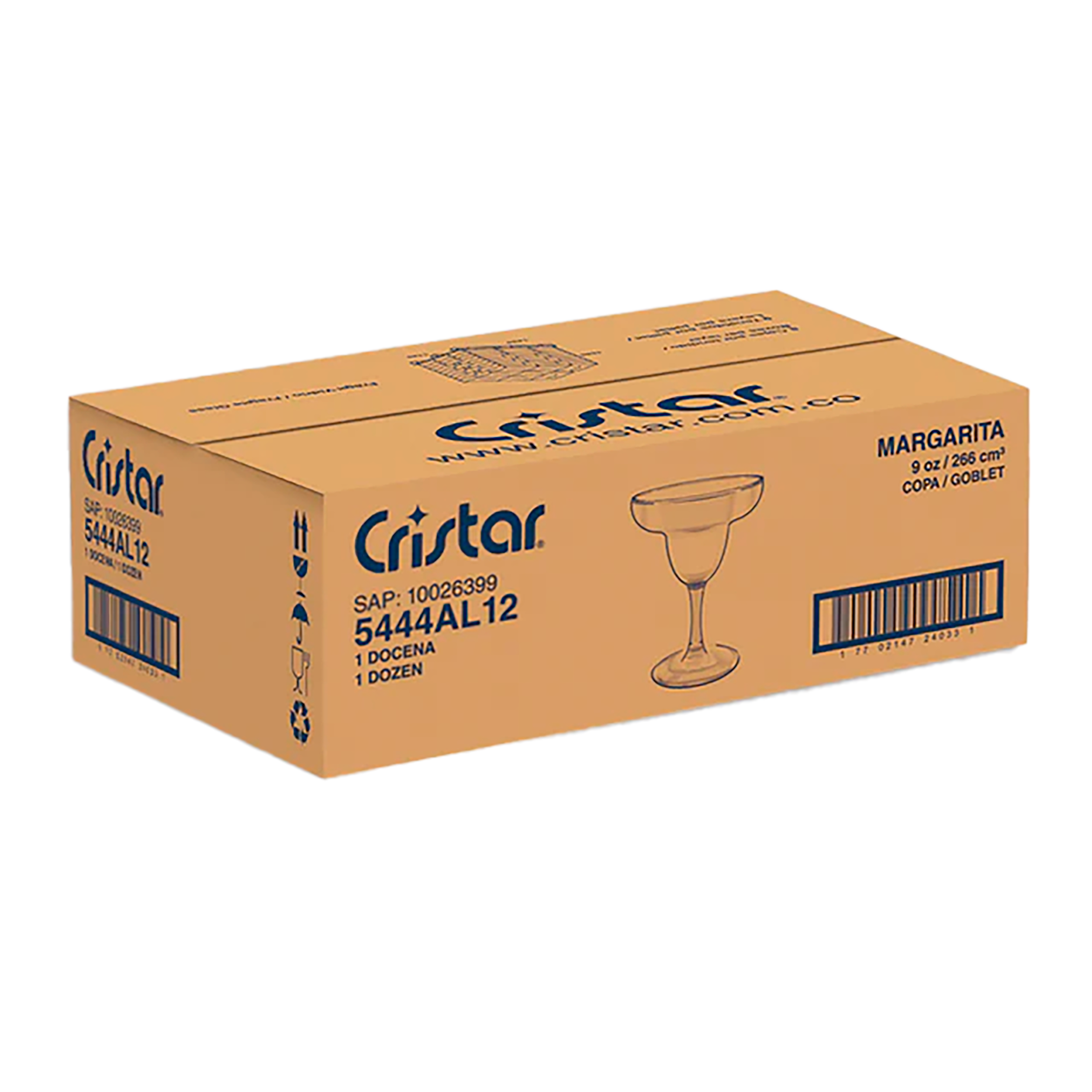 COPA MARGARITA 9oz SUELTO U/E12 CRISTAR