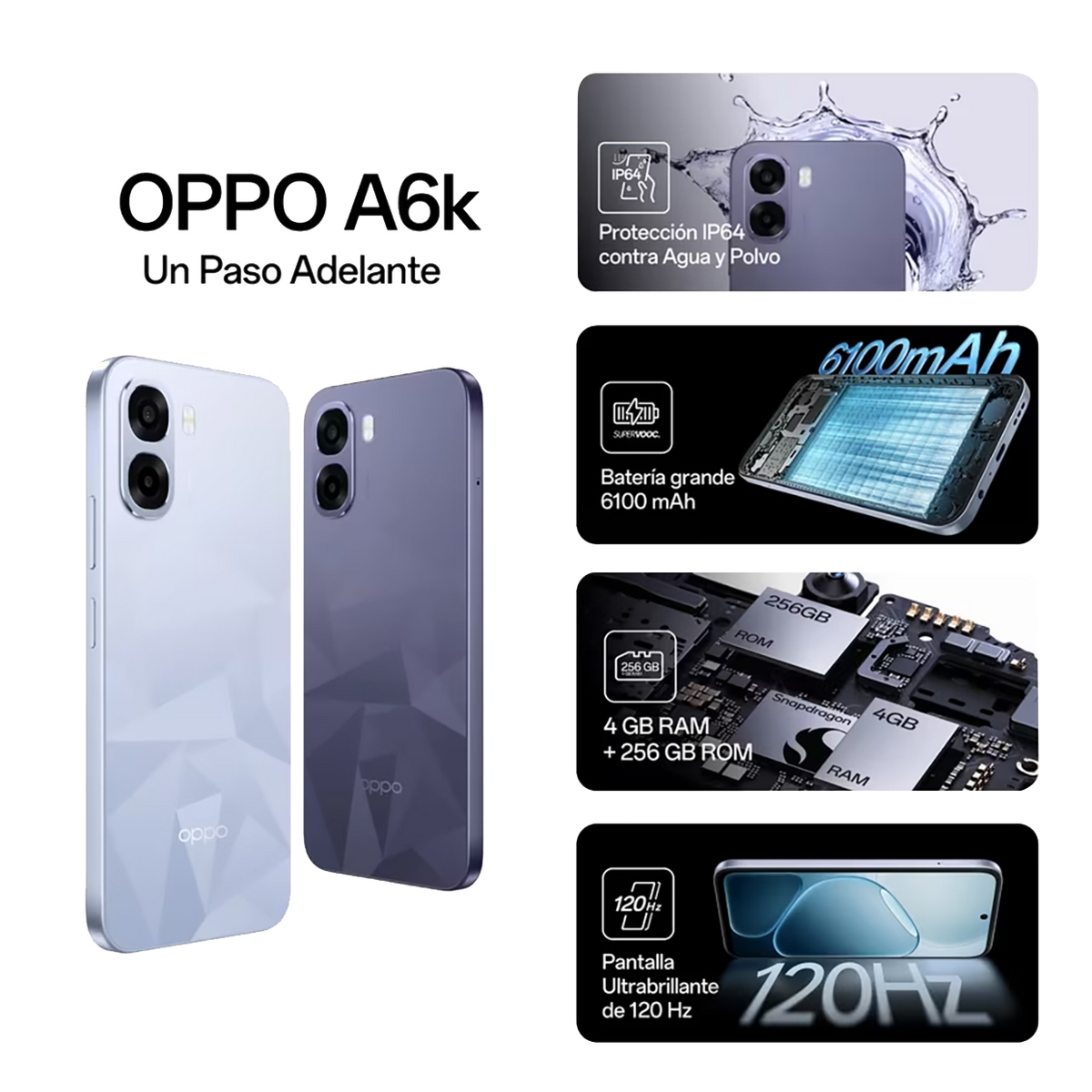OPPO A6C 4+8 RAM 128 GB