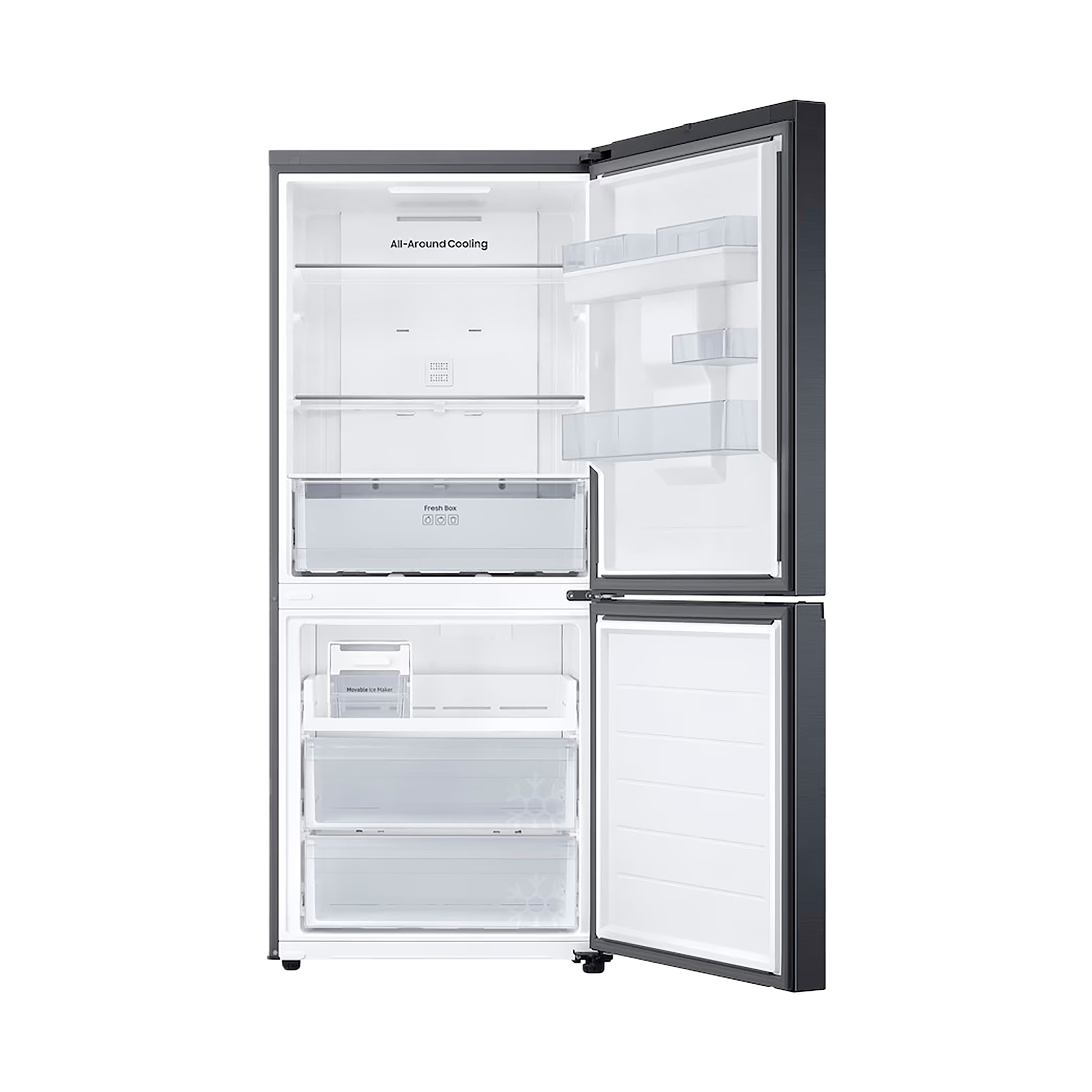 Nevera SAMSUNG No Frost Congelador Inferior 455 Litros RB45DG6300B1CO Negro