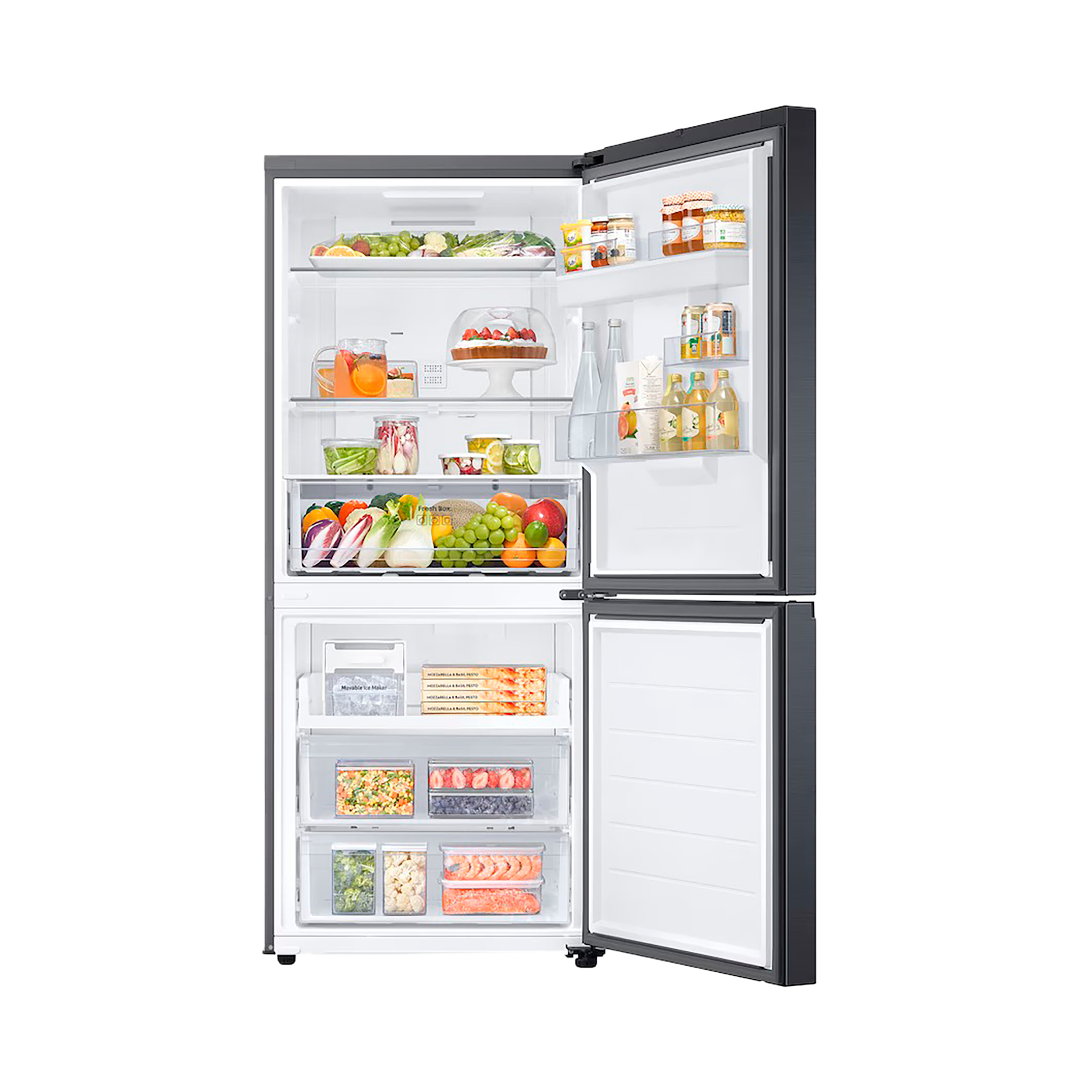 Nevera SAMSUNG No Frost Congelador Inferior 455 Litros RB45DG6300B1CO Negro
