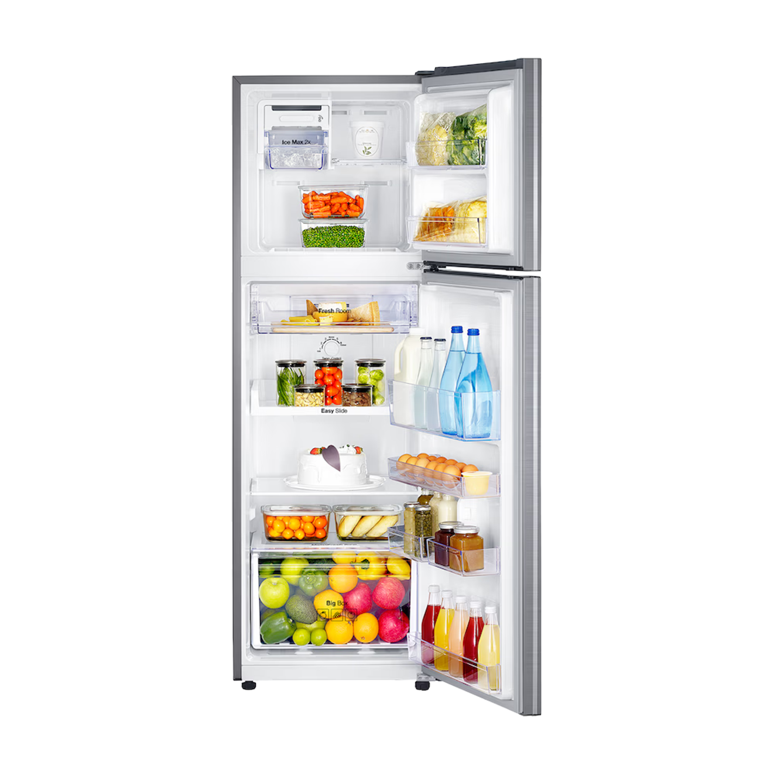 Nevera SAMSUNG No Frost Congelador Superior 256 Litros RT25FARADS8/CO Gris