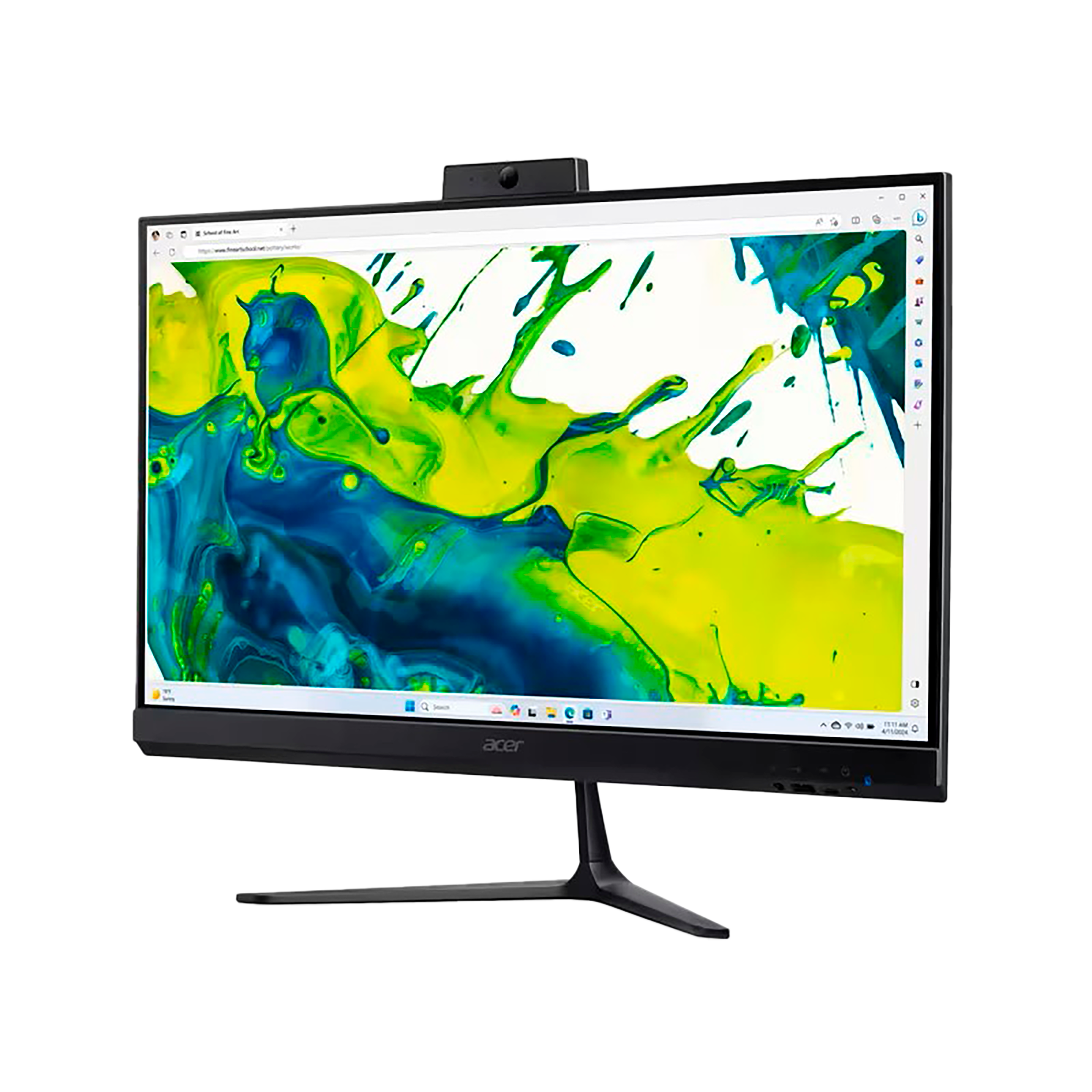 Computador All In One ACER 23.8" Pulgadas C24 LR1A - AMD Ryzen 7 - RAM 16GB - Disco SSD 1TB - Negro