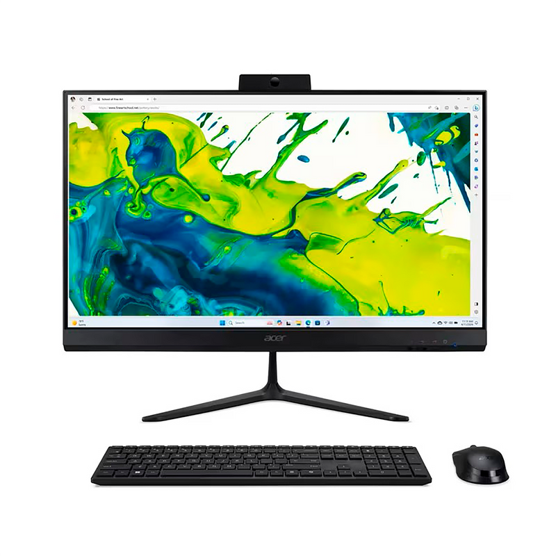 Computador All In One ACER 23.8" Pulgadas C24 LR1A - AMD Ryzen 7 - RAM 16GB - Disco SSD 1TB - Negro