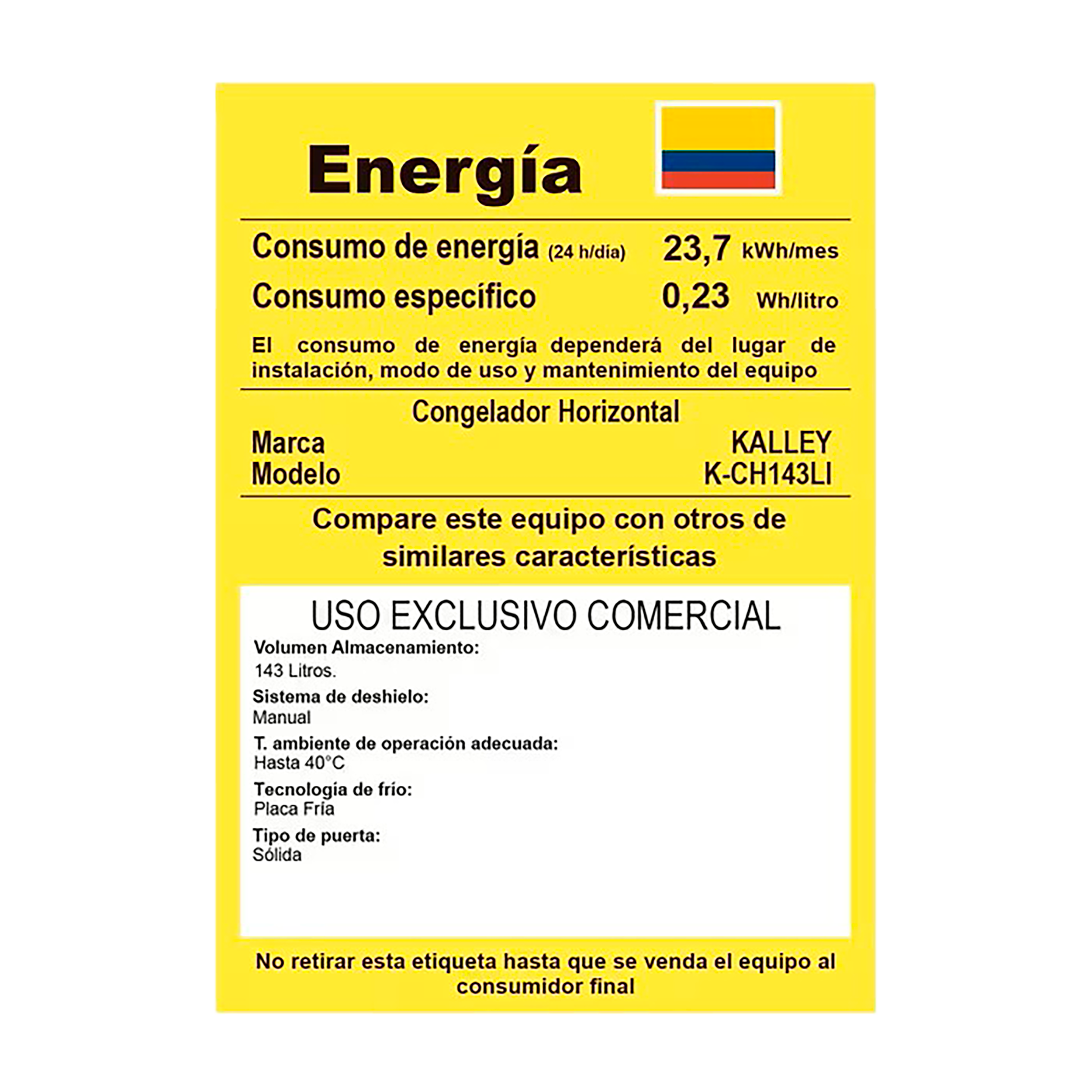 Congelador Horizontal KALLEY Dual 99 Litros INVERTER K-CH99LI Blanco