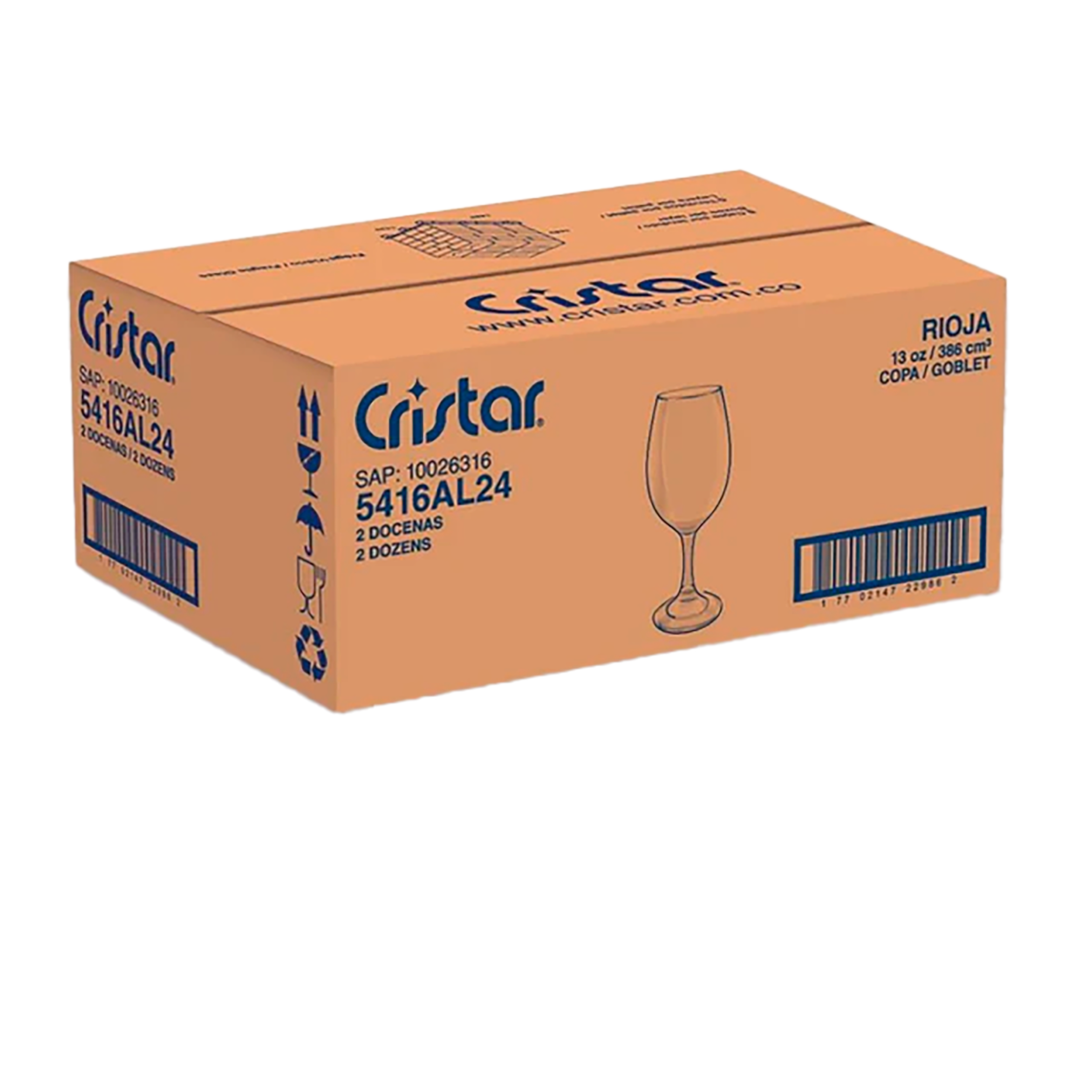 COPA AGUA RIOJA 13 OZ CRISTAR