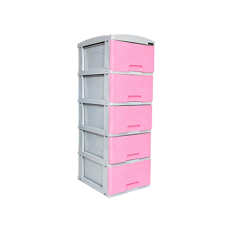 PRACTIMUEBLE PEQX5 RATTAN ROSA