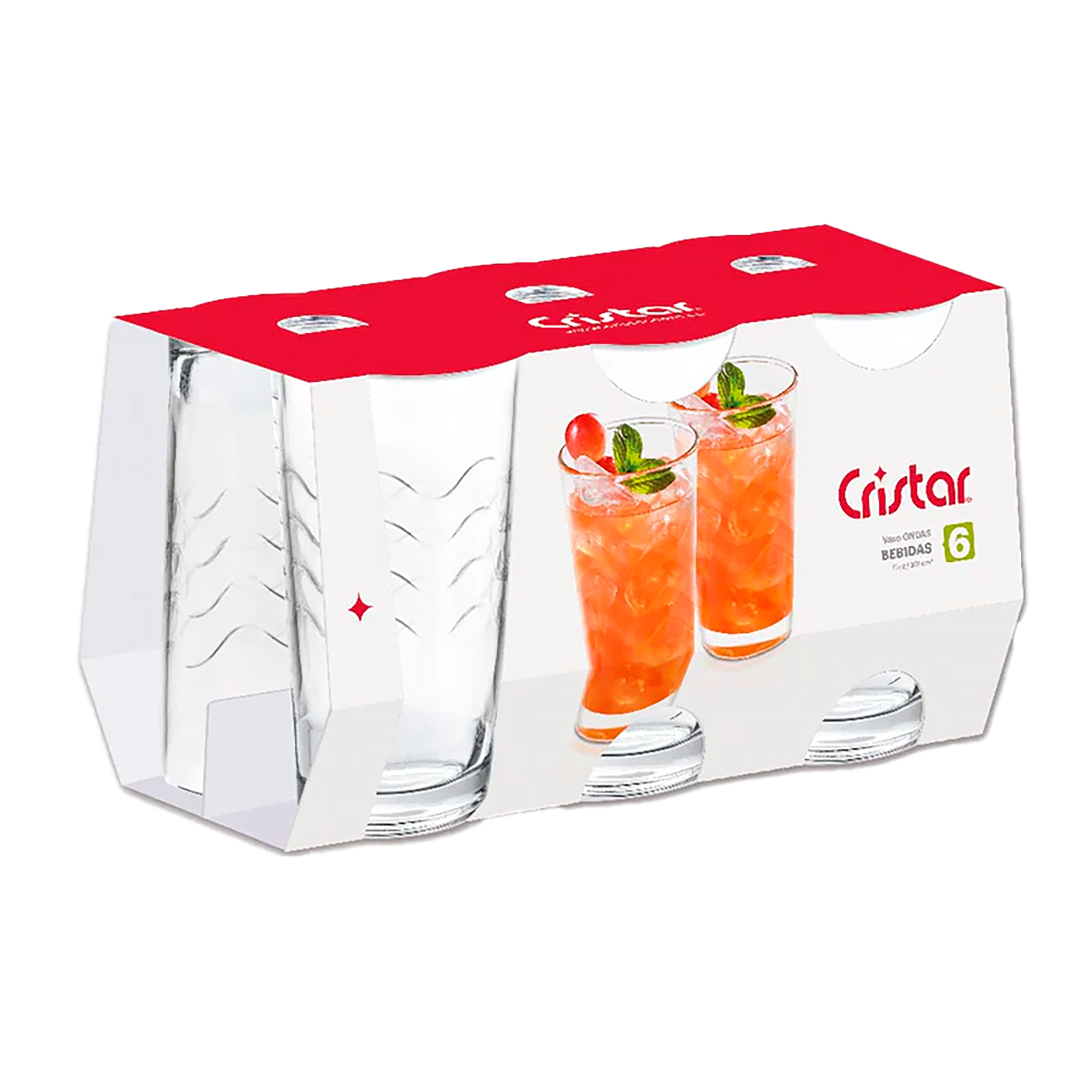 VASO ONDAS BEBIDAS 11.25 OZ CRISTAR