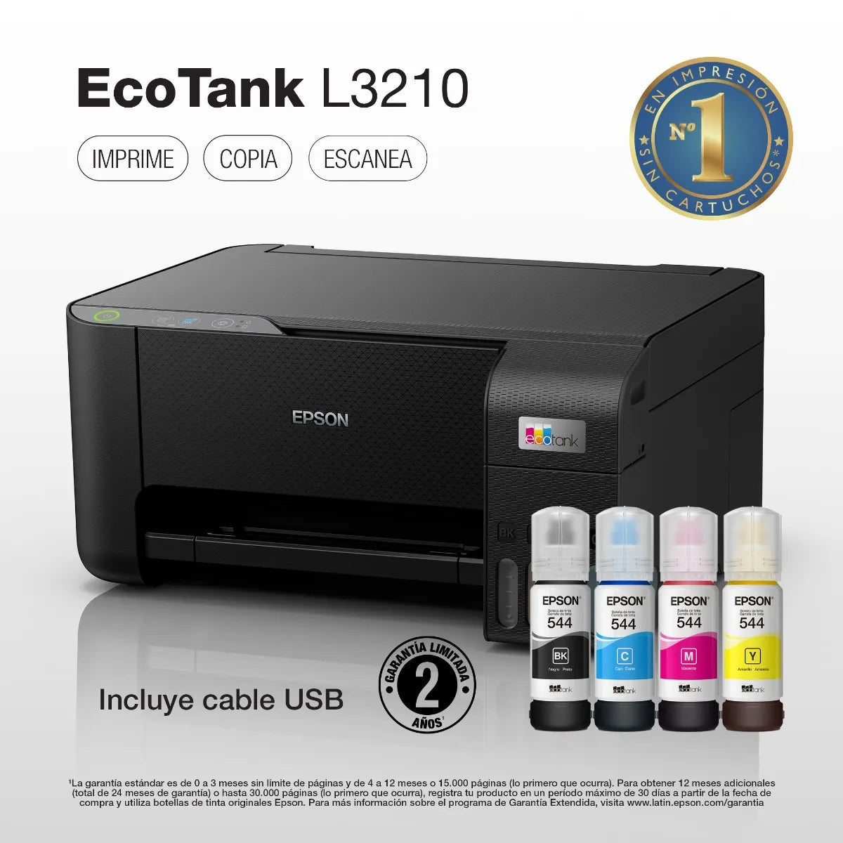 NEGRO EPSON L3210 MULTIFUNCIONAL ECOTANK  C11CJ68301