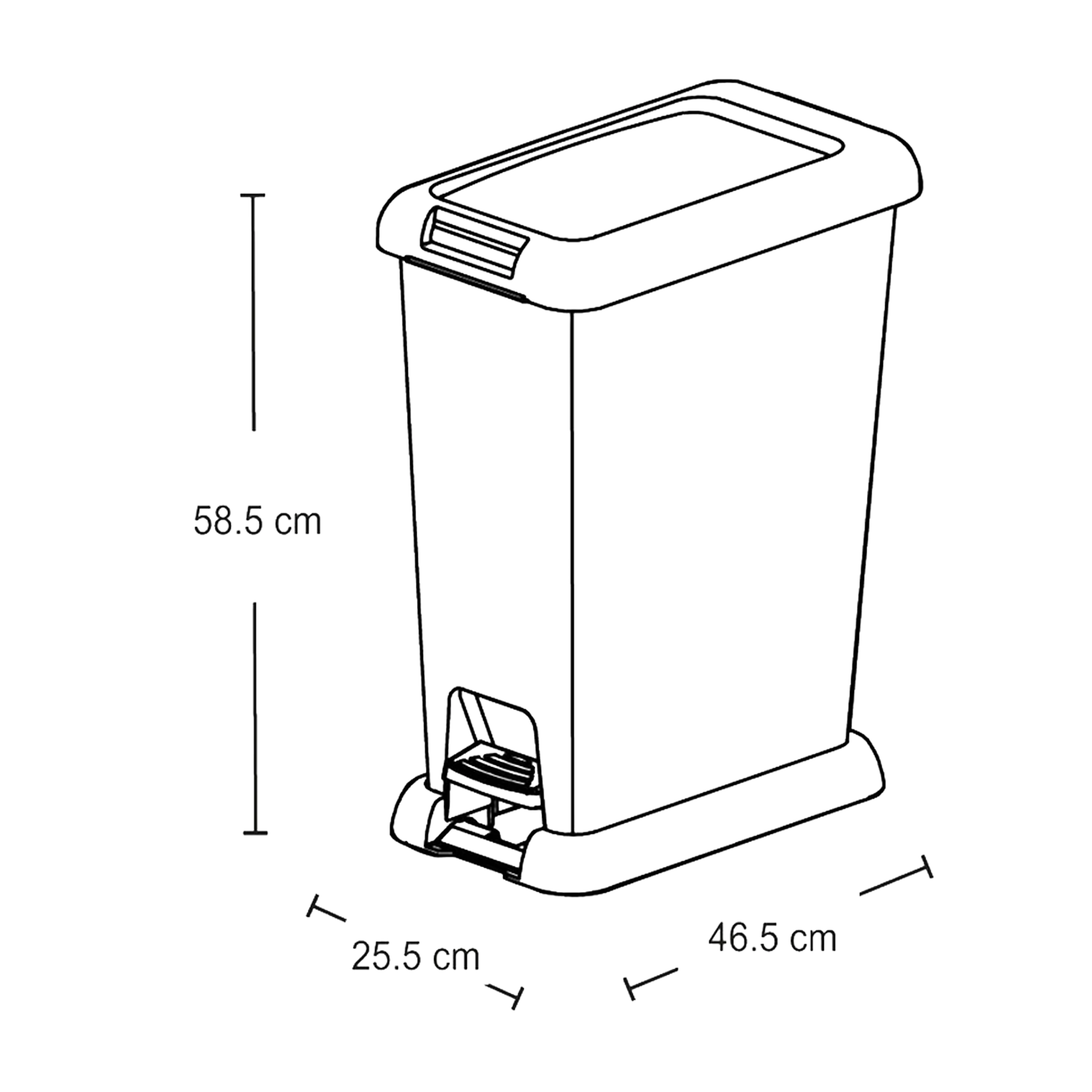 BASURERO PED 35L WENGUE U/E6