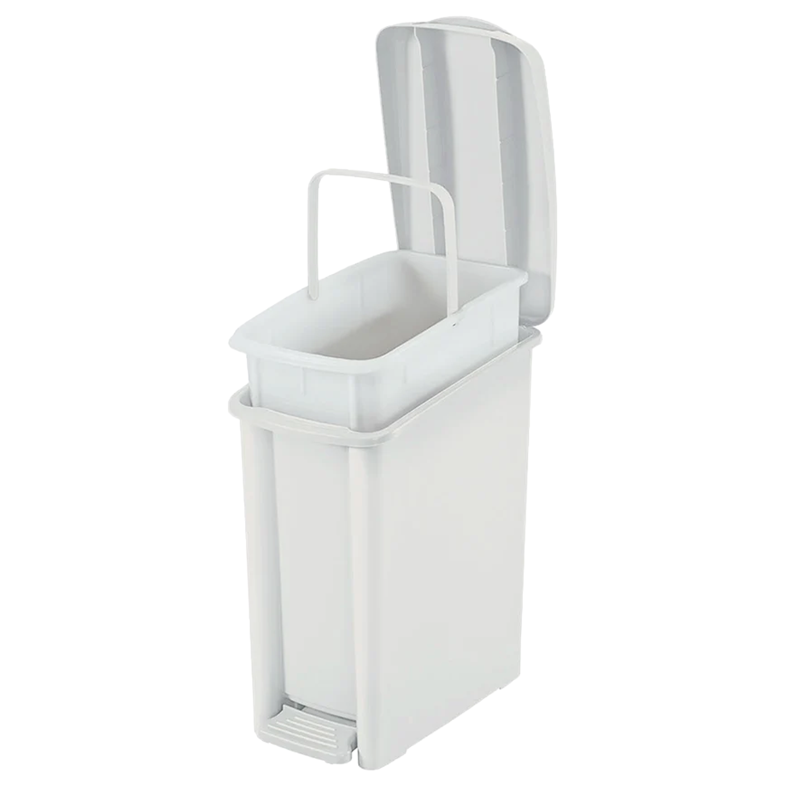 BASURERO PED DELG BLANCO RIMAX
