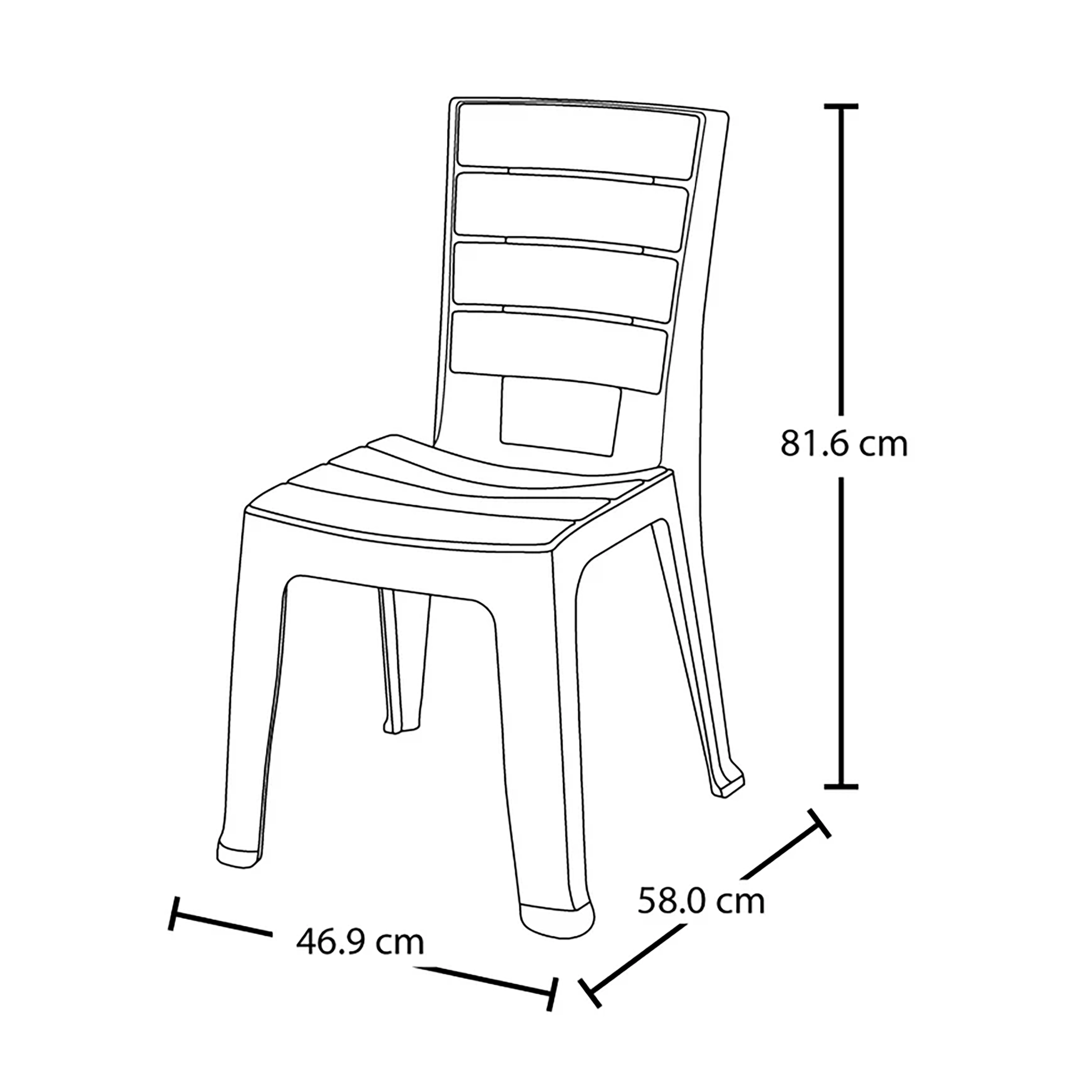 SILLA BARU SIN BRAZOS TAUPE RIMAX