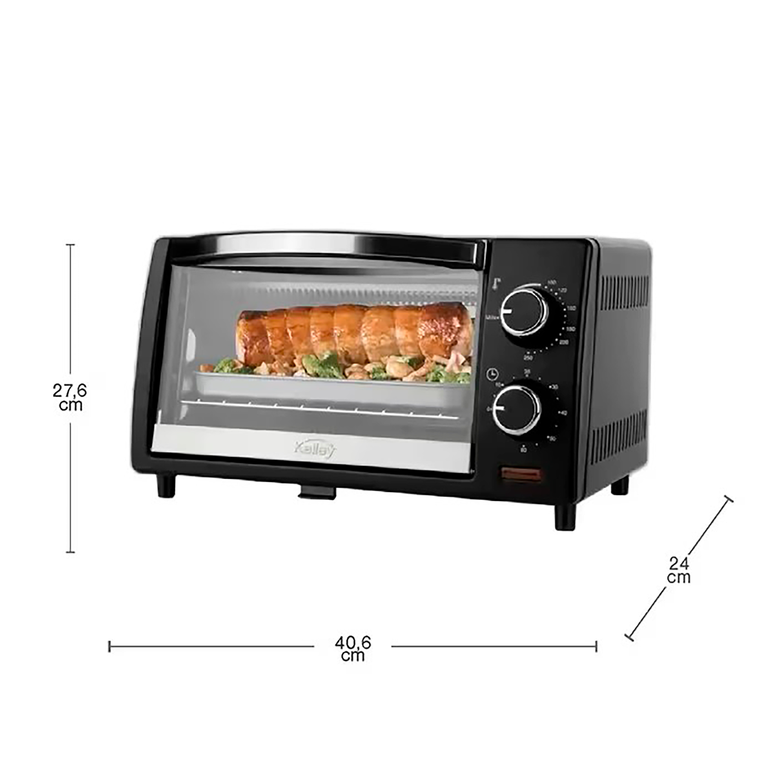 Horno Tostador KALLEY K-MHE8009N01 9 Litros Negro
