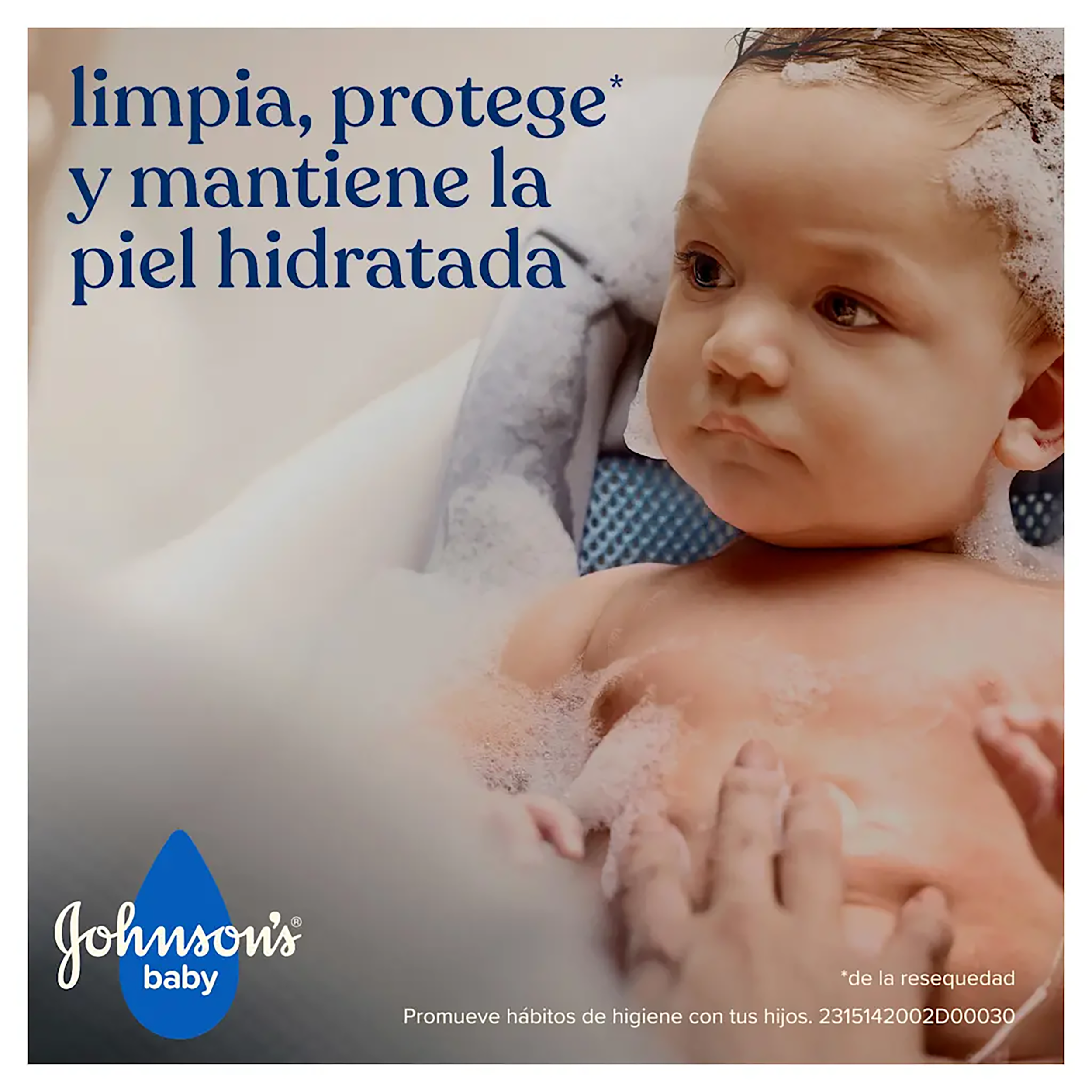 BAÑO LIQUIDO PAR BEBE JOHNSON’S® DE LA CABEZA A LOS PIES 400ML