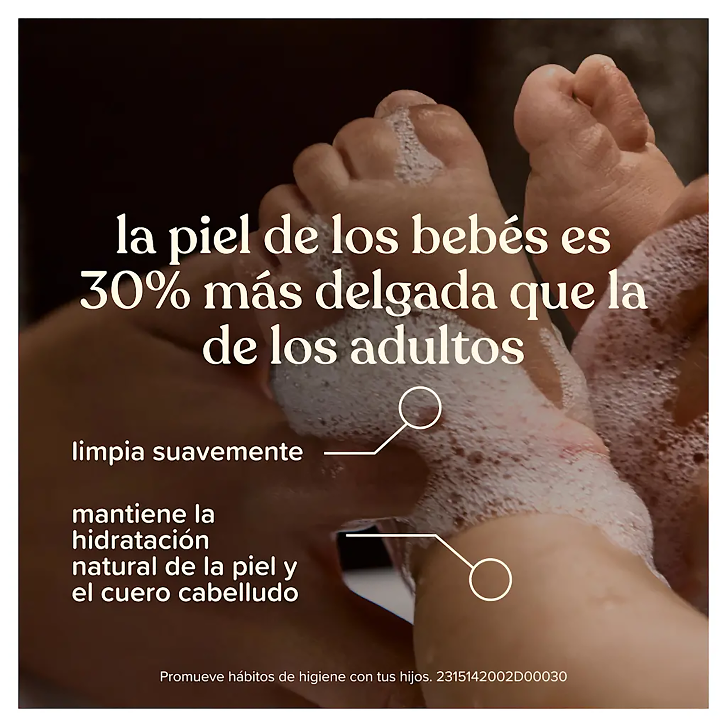 BAÑO LIQUIDO PAR BEBE JOHNSON’S® DE LA CABEZA A LOS PIES 400ML