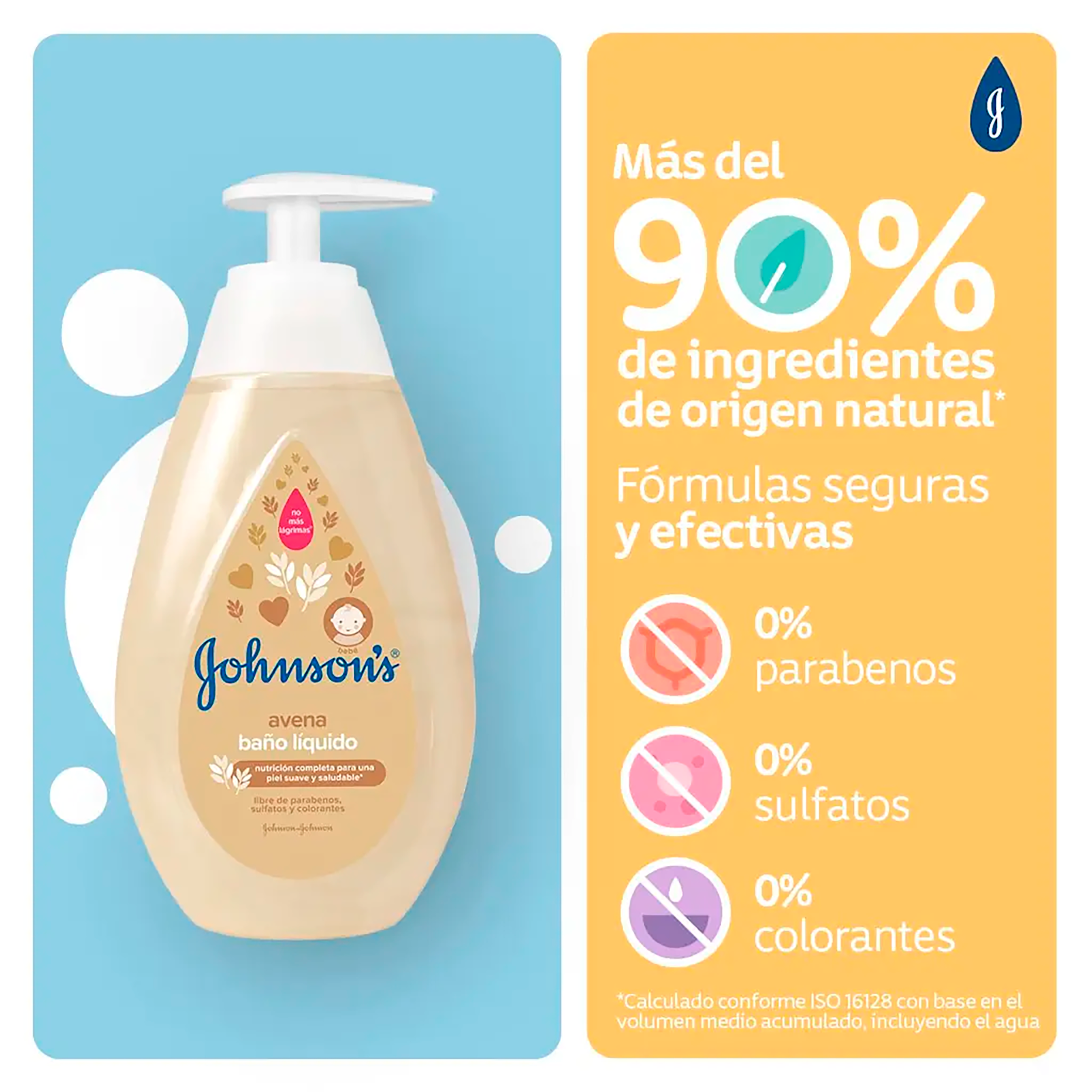BAÑO LIQUIDO PAR BEBE JOHNSON’S® AVENA 400ML