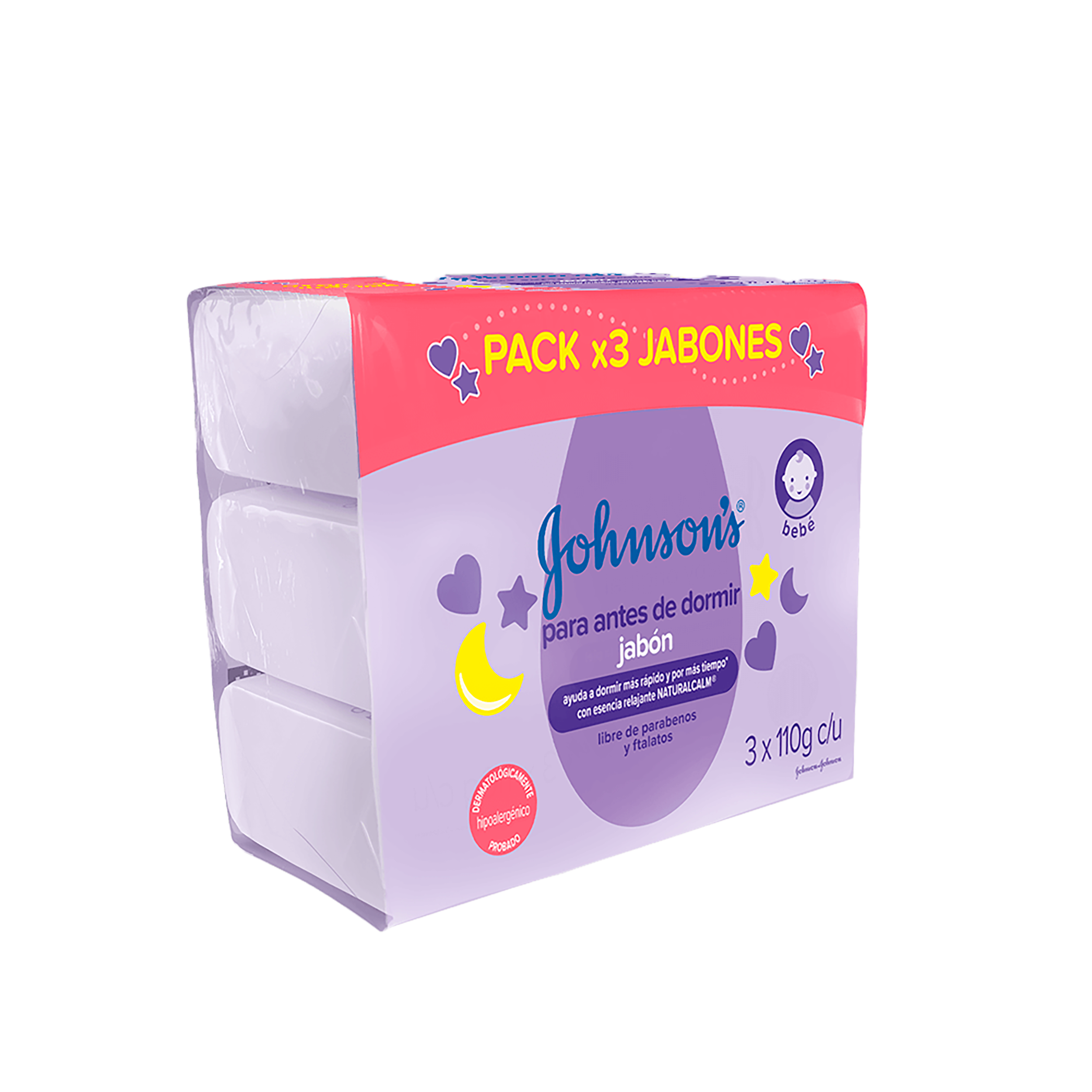 JABÒN EN BARRA JOHNSON'S® ANTES DE DORMIR X3