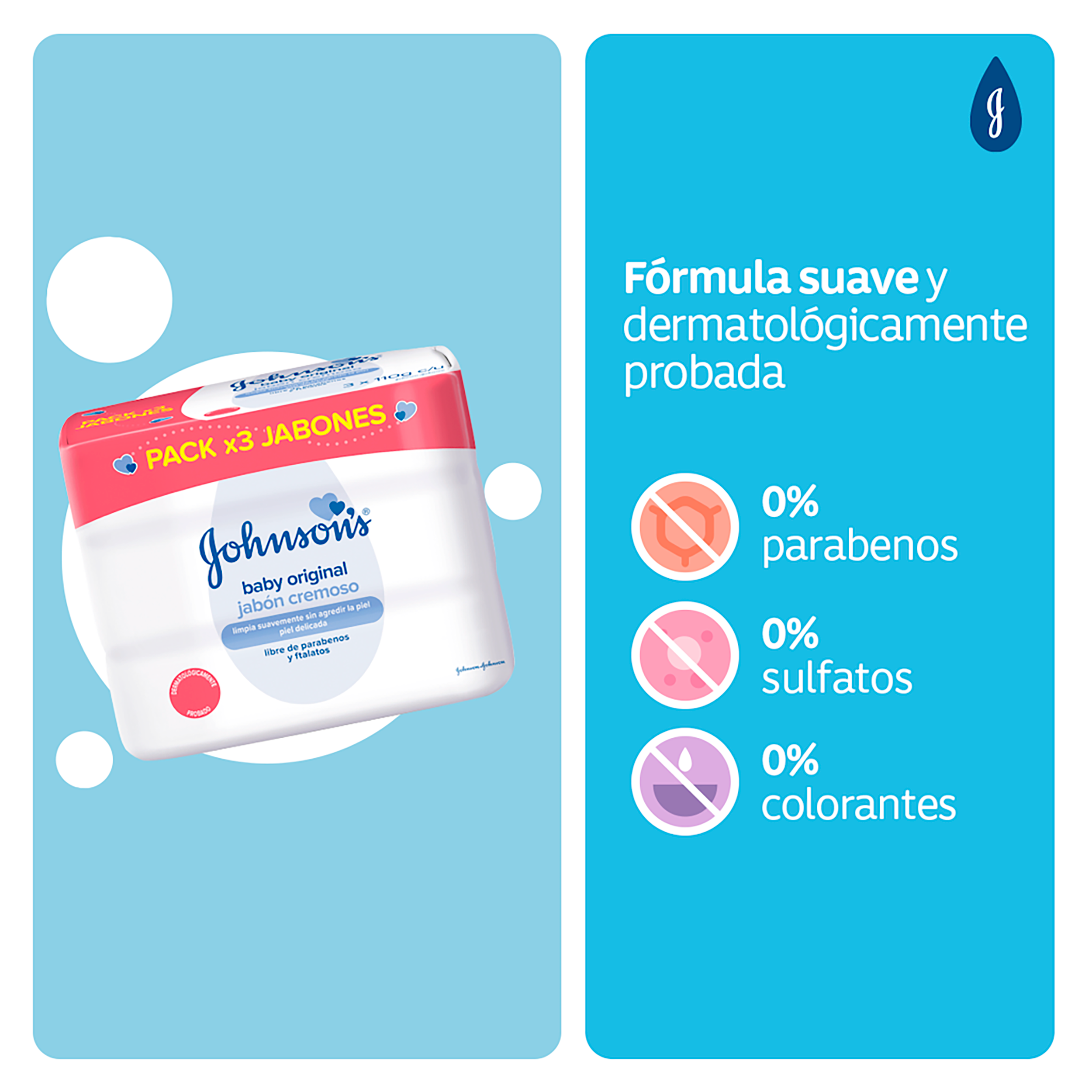 JABÒN EN BARRA JOHNSON'S® ORIGINAL X3
