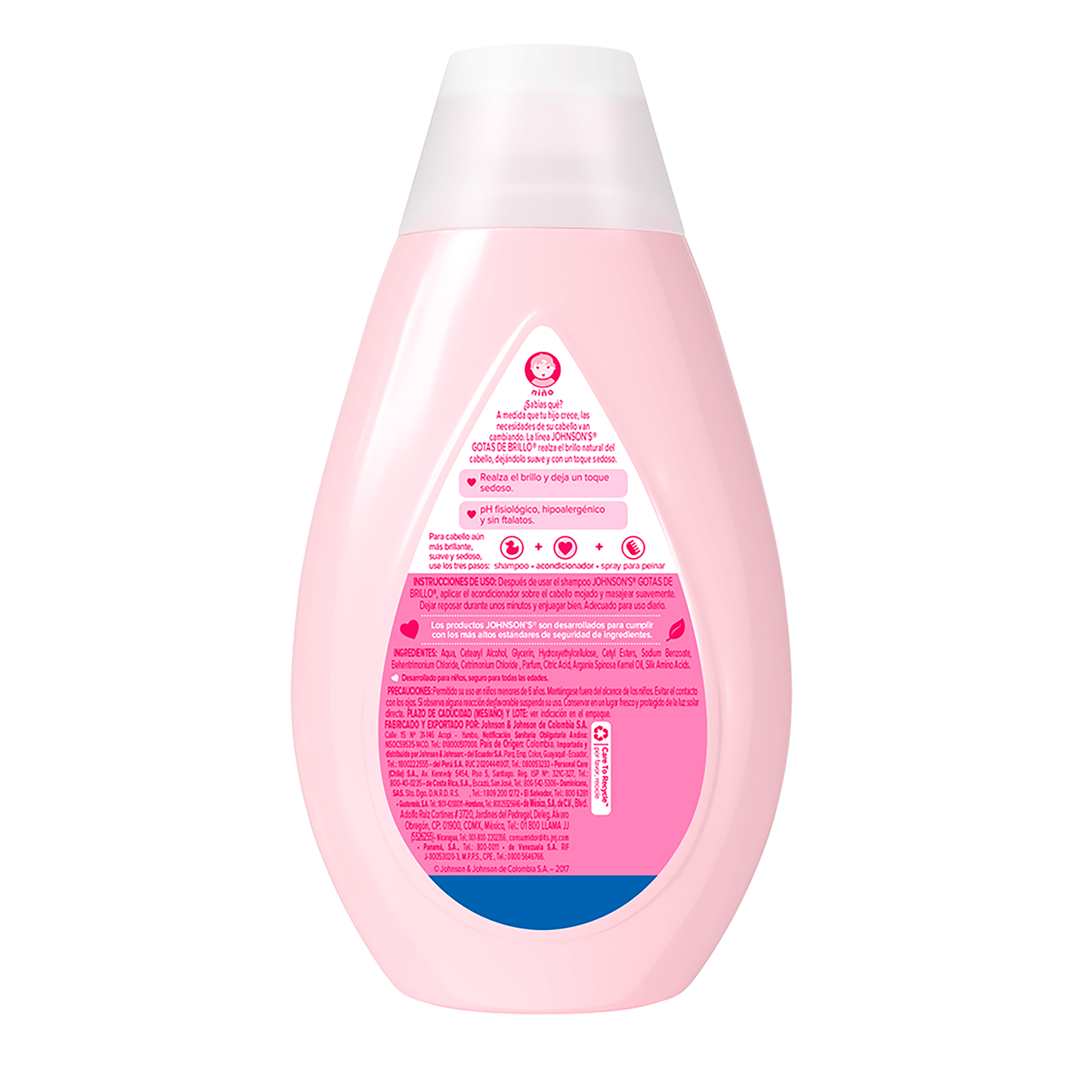 ACONDICIONADOR JOHNSON'S® GOTAS DE BRILLO X400ML