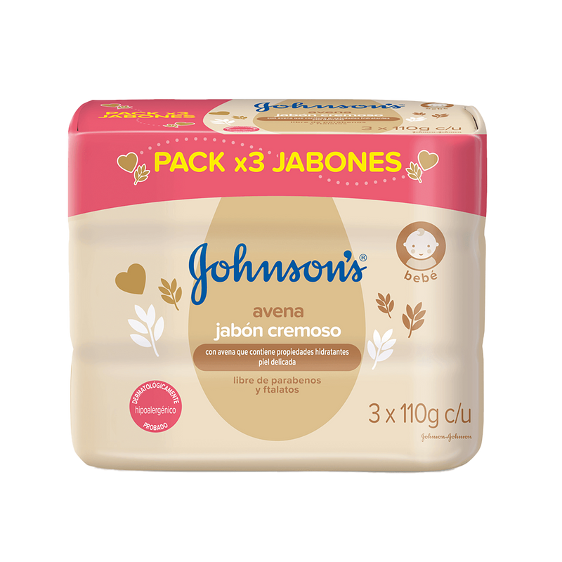 JABÒN EN BARRA JOHNSON'S®  AVENA X3