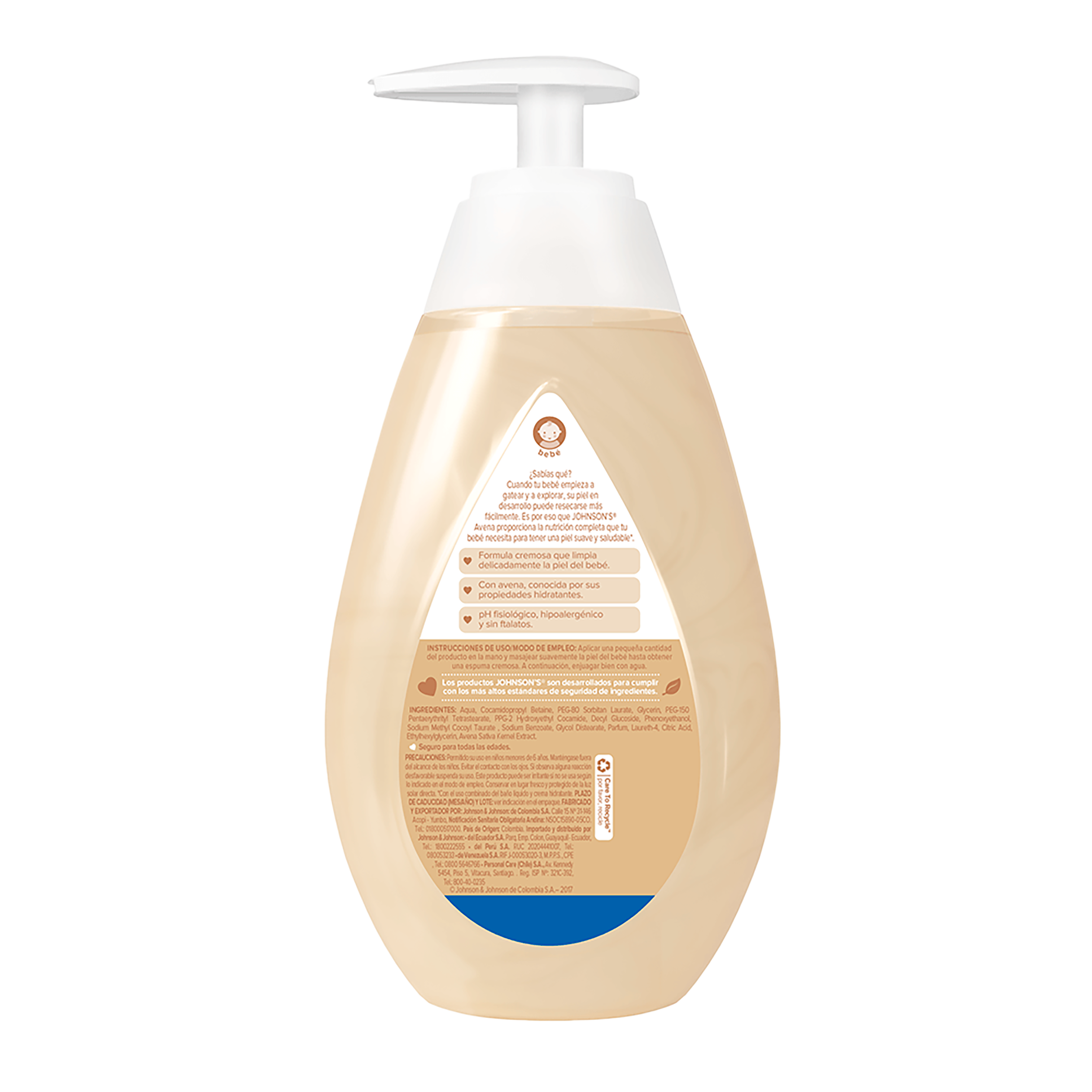 BAÑO LIQUIDO PAR BEBE JOHNSON’S® AVENA 400ML