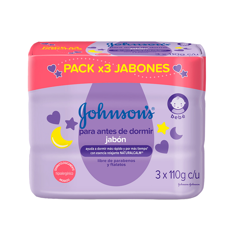 JABÒN EN BARRA JOHNSON'S® ANTES DE DORMIR X3