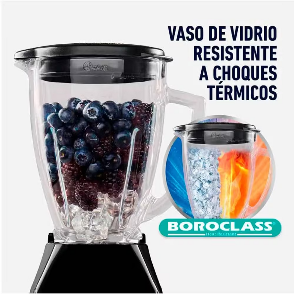 LICUADORA OSTER VIDRIO NEGRA