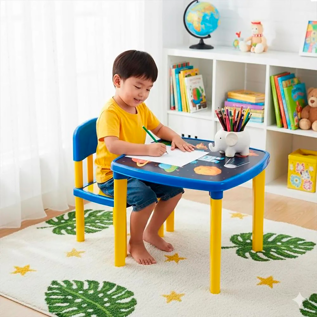 MESA INFANTIL AZUL / AMARILLO ASTRONAUTA