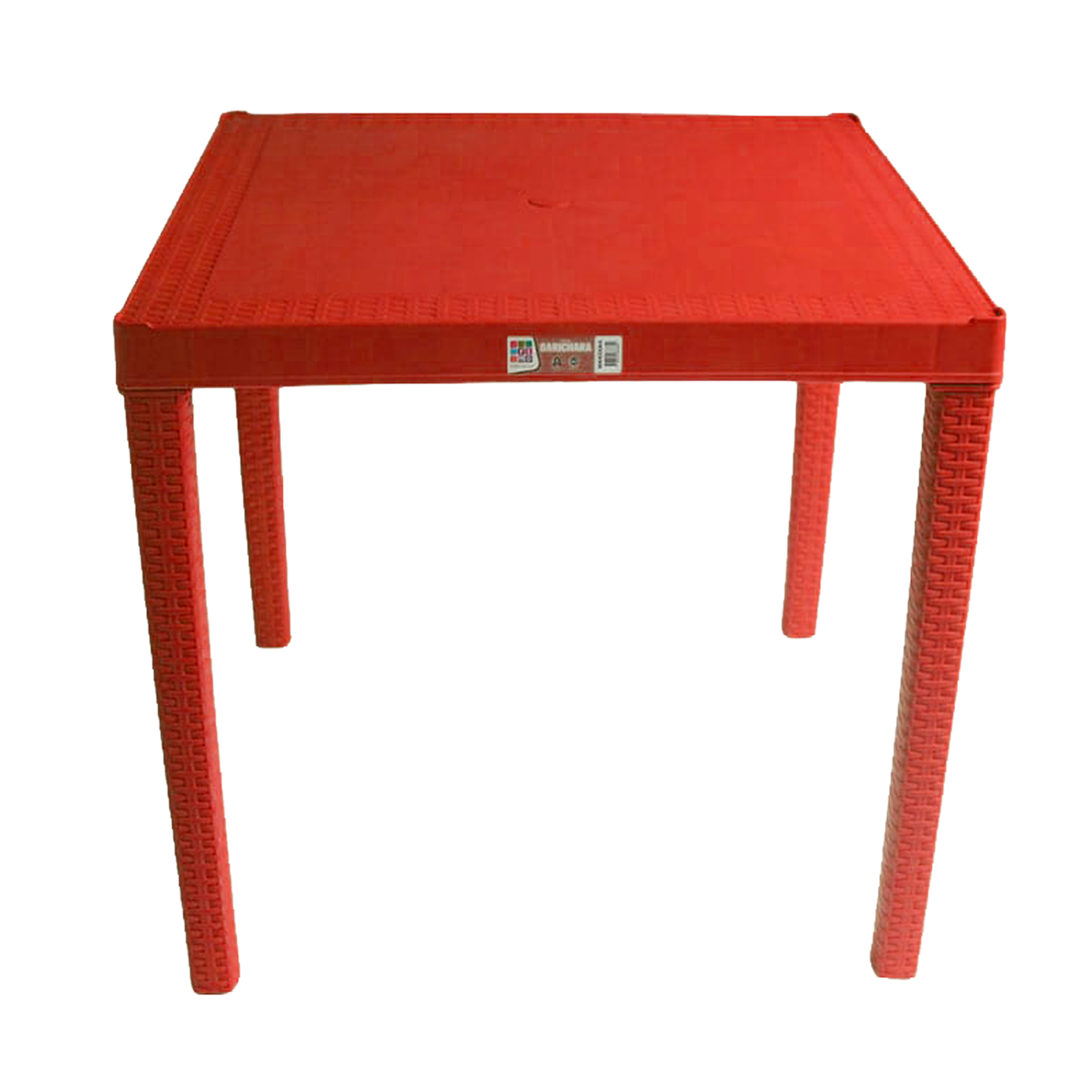 MESA BARICHARA ROJA RIMOPLASTICAS