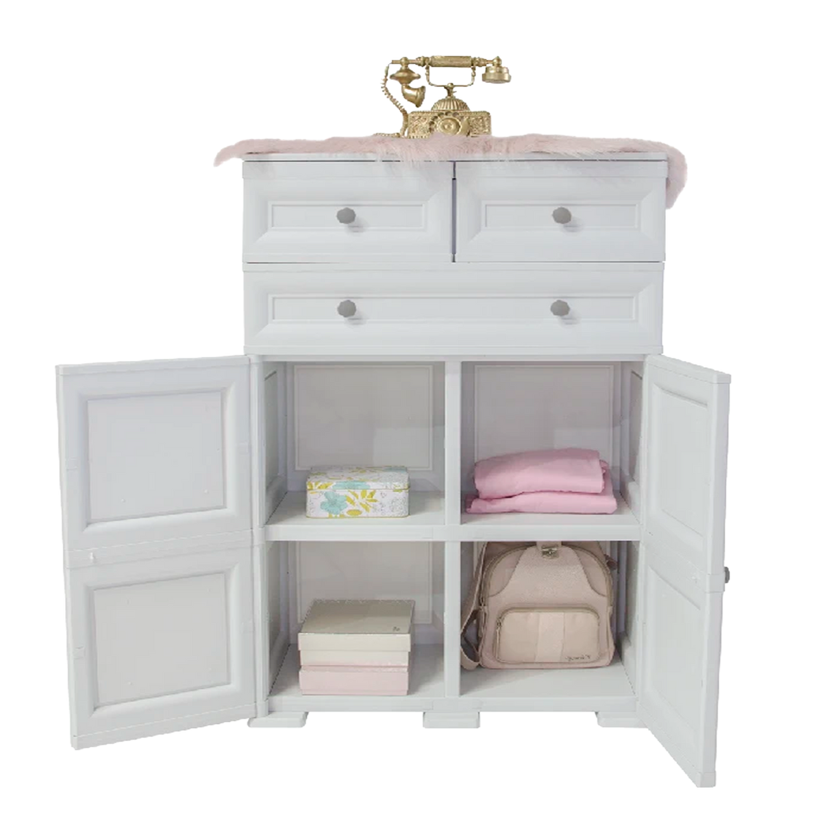 MUEBLE ELEGANCE PICASSO BCO/PERLA RIMO
