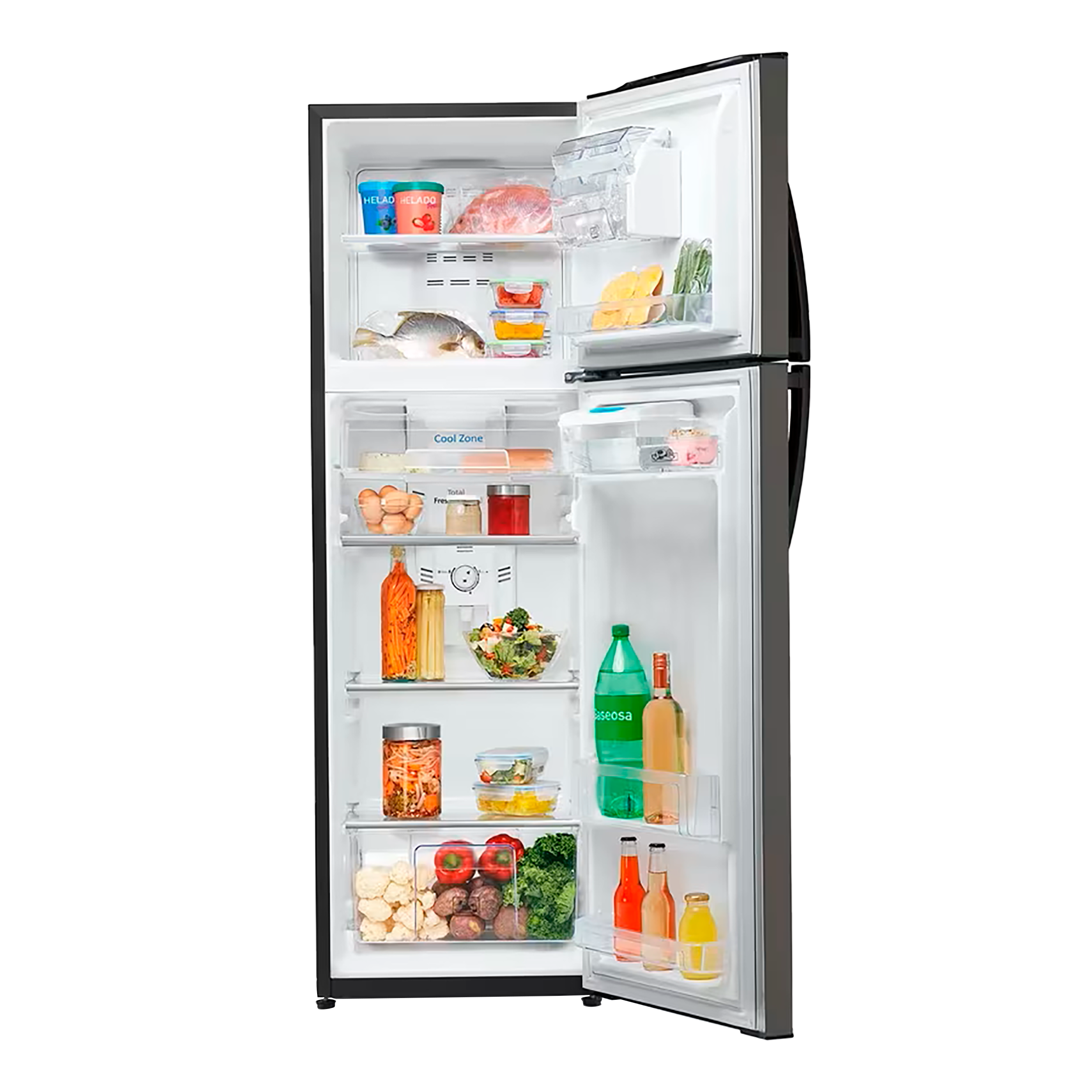 Nevera MABE No Frost Congelador Superior 247Litros RMA247FJCG Grafito