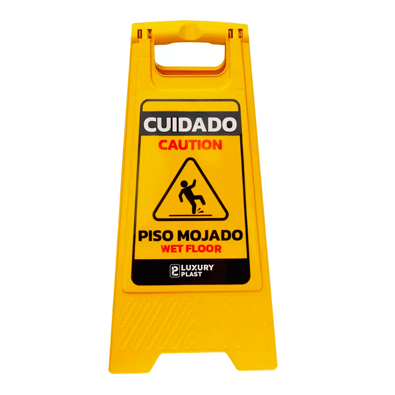 PALETA SEÑALIZACION  DE PISO MOJADO LUXURY