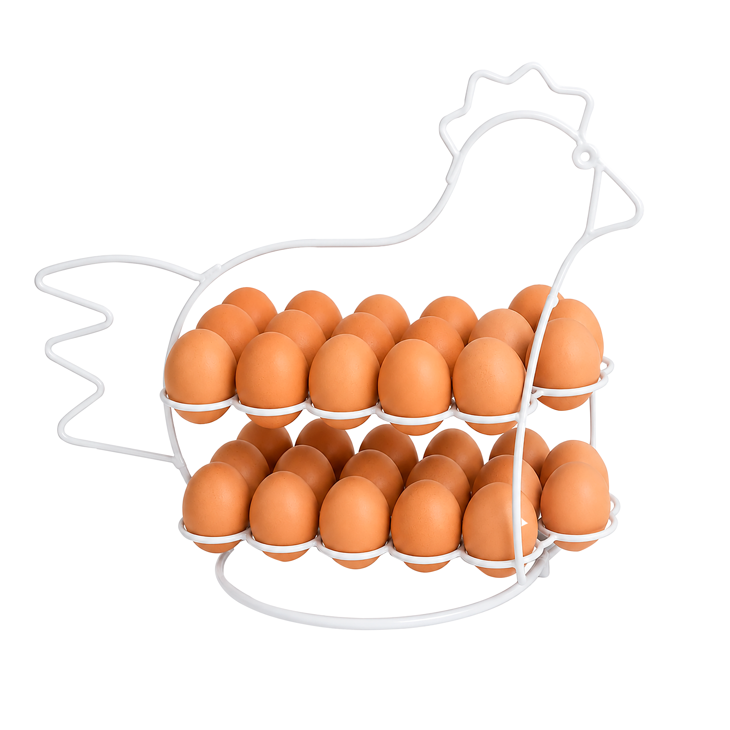 PORTA HUEVOS GALLINA X30 BCO COALAMBRES
