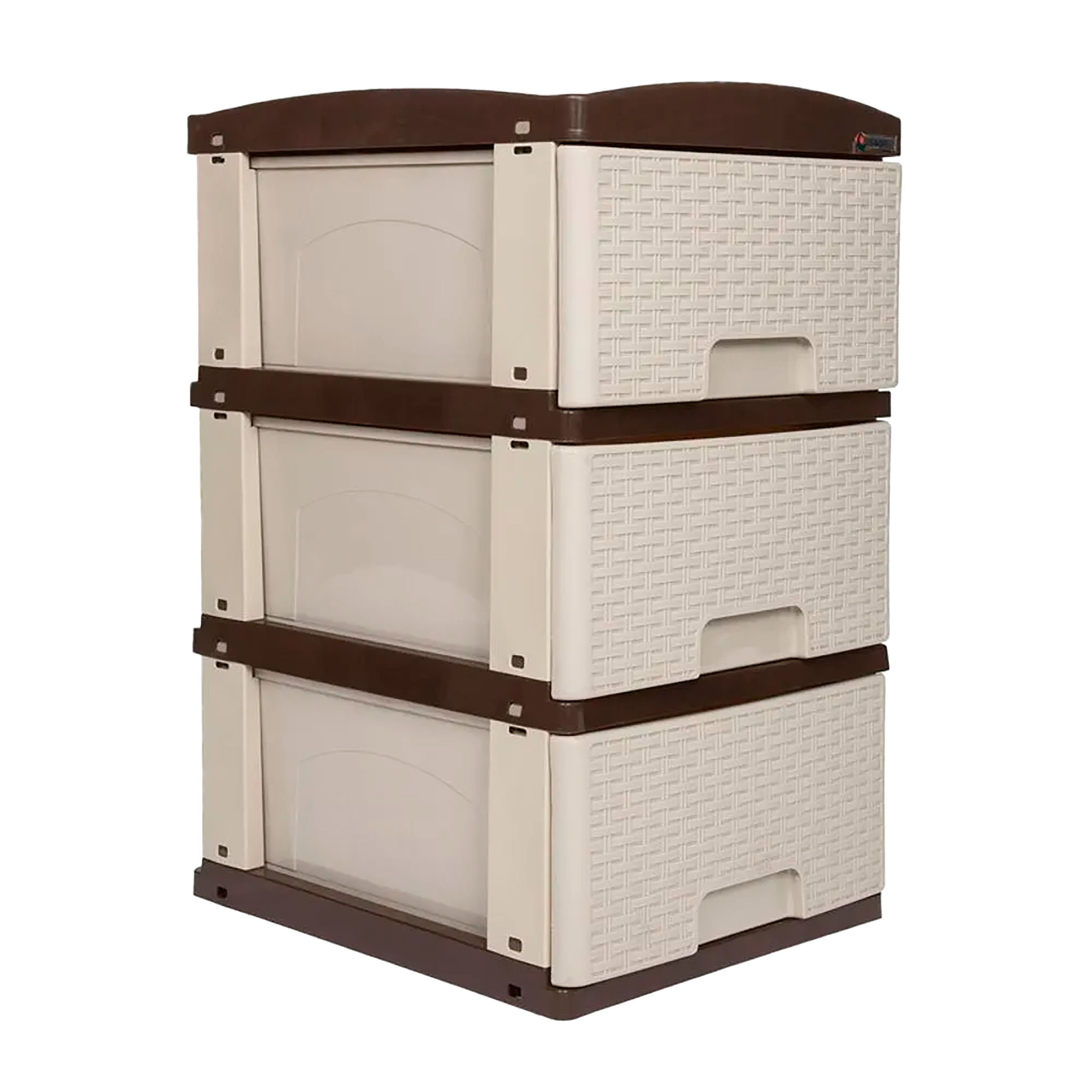 PRACTIMUEBLE PEQ X3 RATTAN PISTACHO-WENG