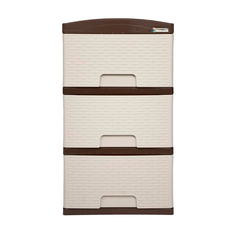 PRACTIMUEBLE PEQ X3 RATTAN PISTACHO-WENG