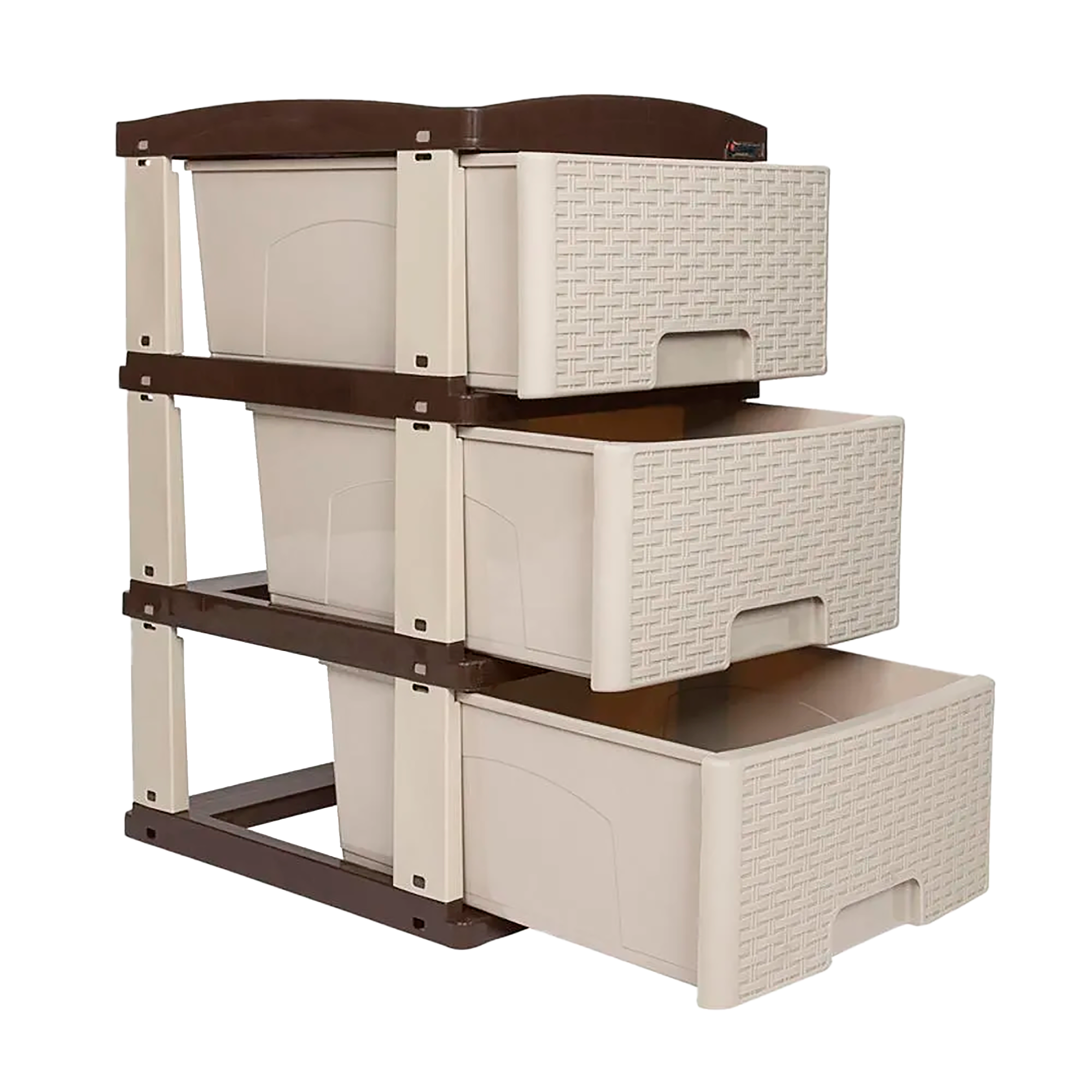 PRACTIMUEBLE PEQ X3 RATTAN PISTACHO-WENG