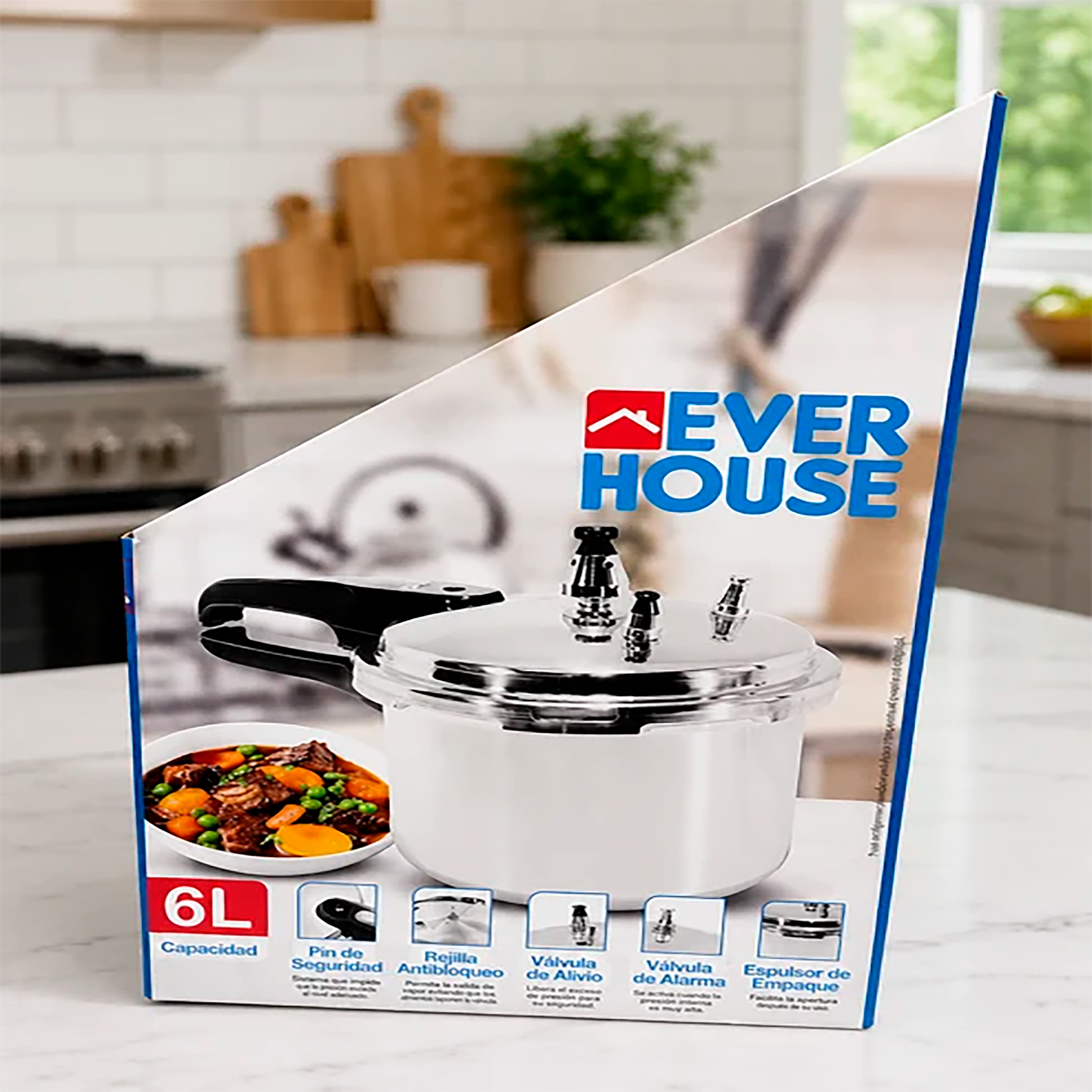 OLLA A PRESIÓN 6L EVERHOUSE