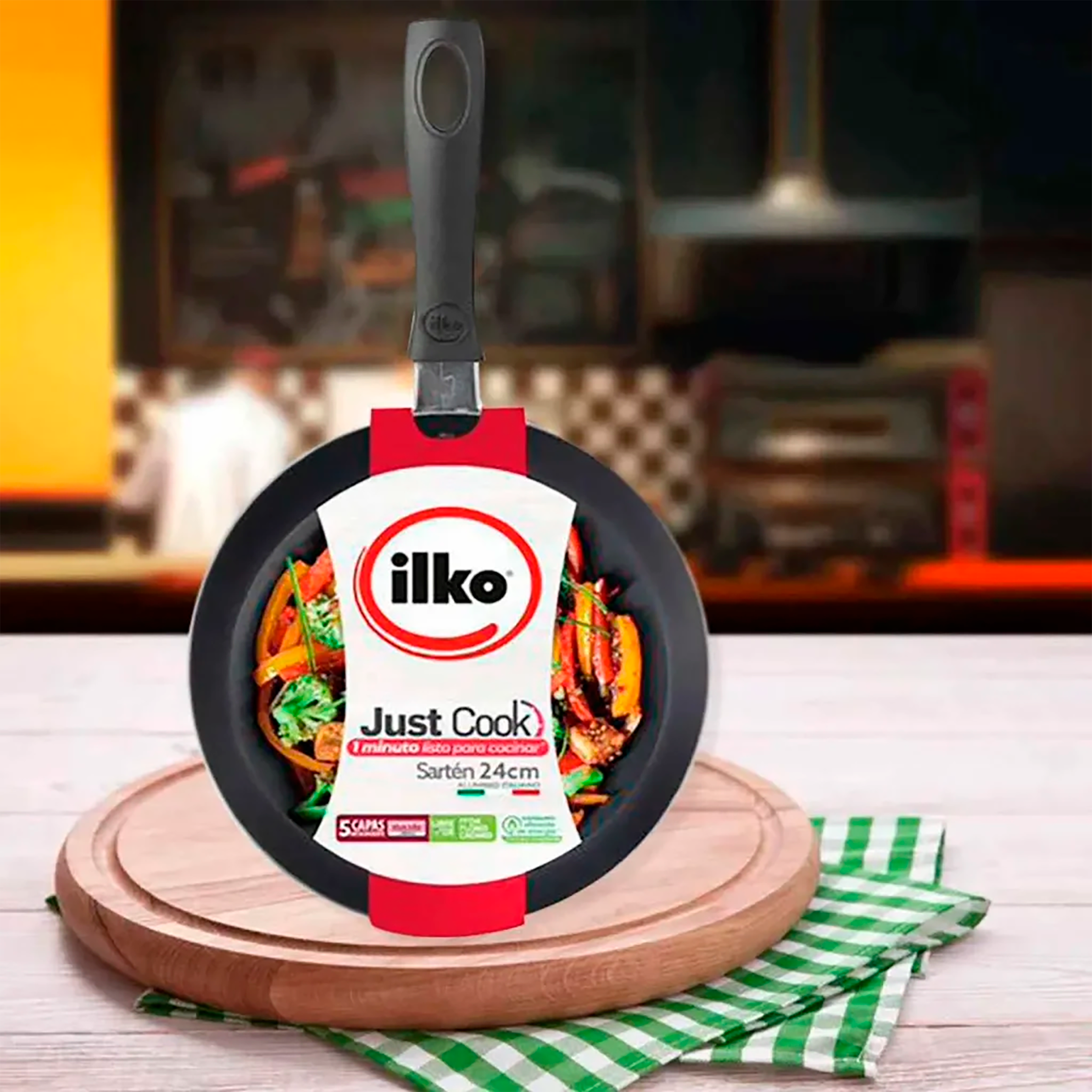 SARTEN ILKO ANTIADH  20CM JUST COOK