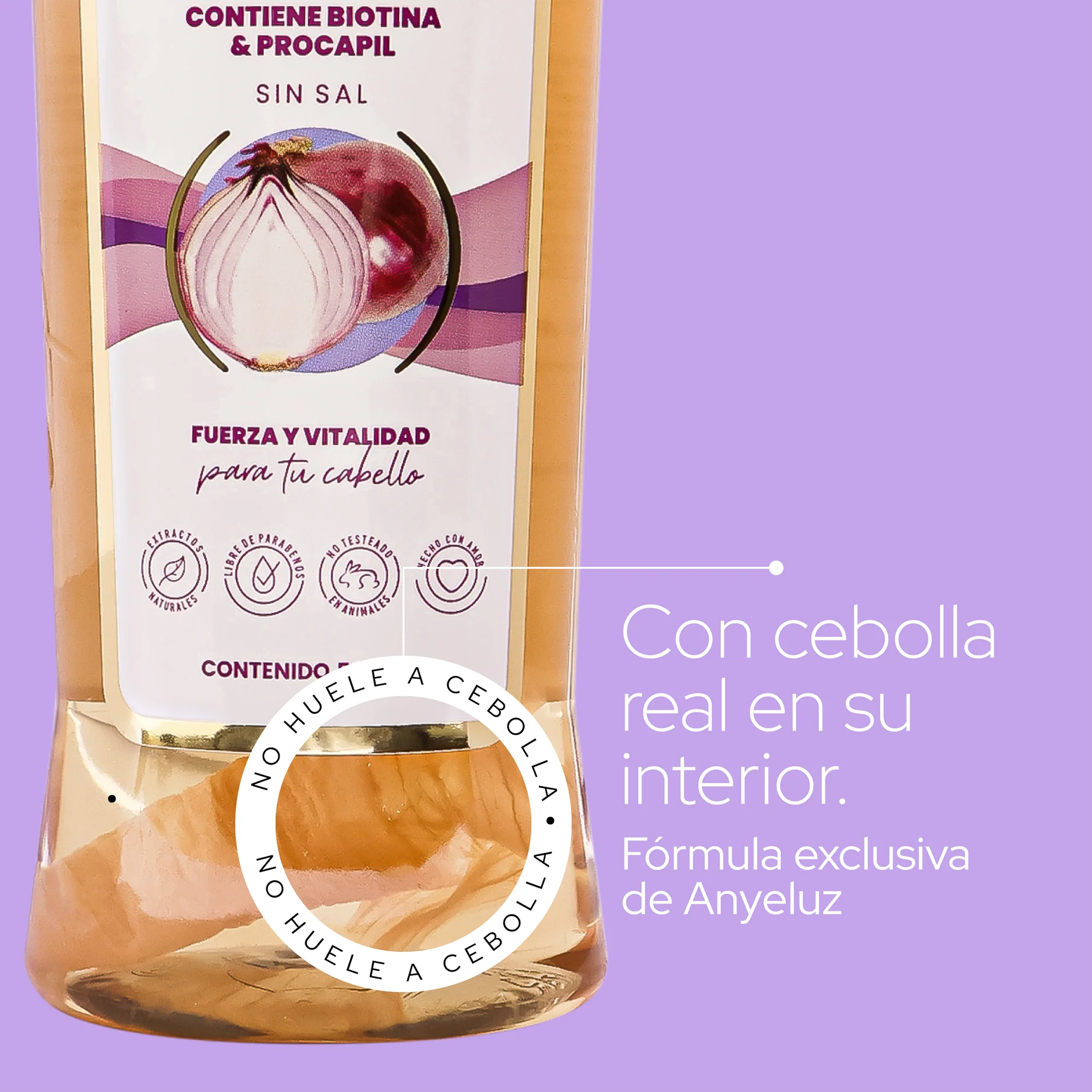 SHAMPOO CON CEBOLLA 500ML ANYELUZ