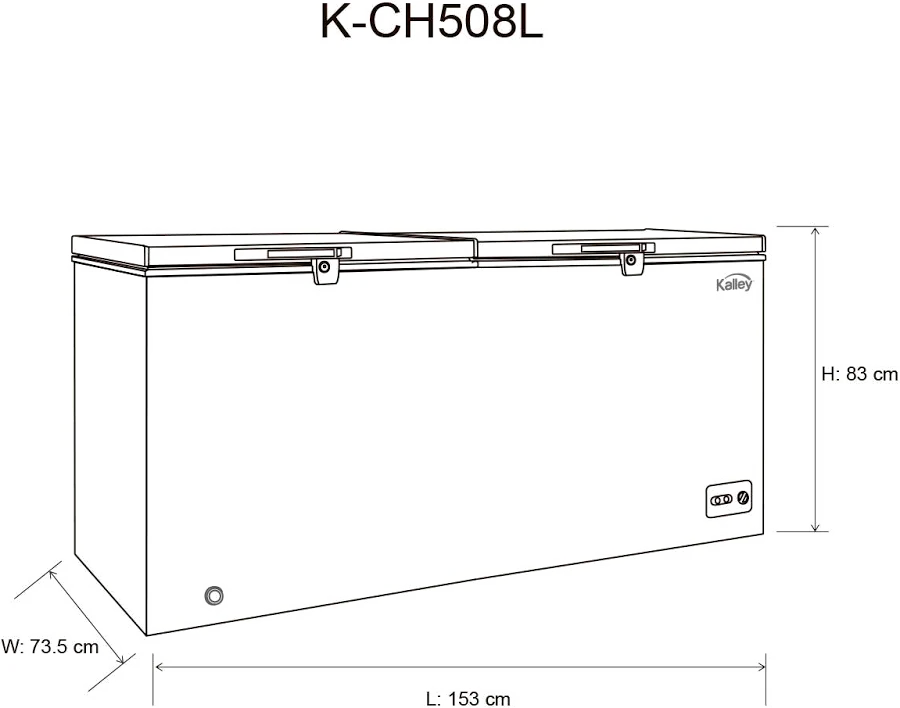 CONGELADOR H 508LT K-Ch508L"B KALLEY