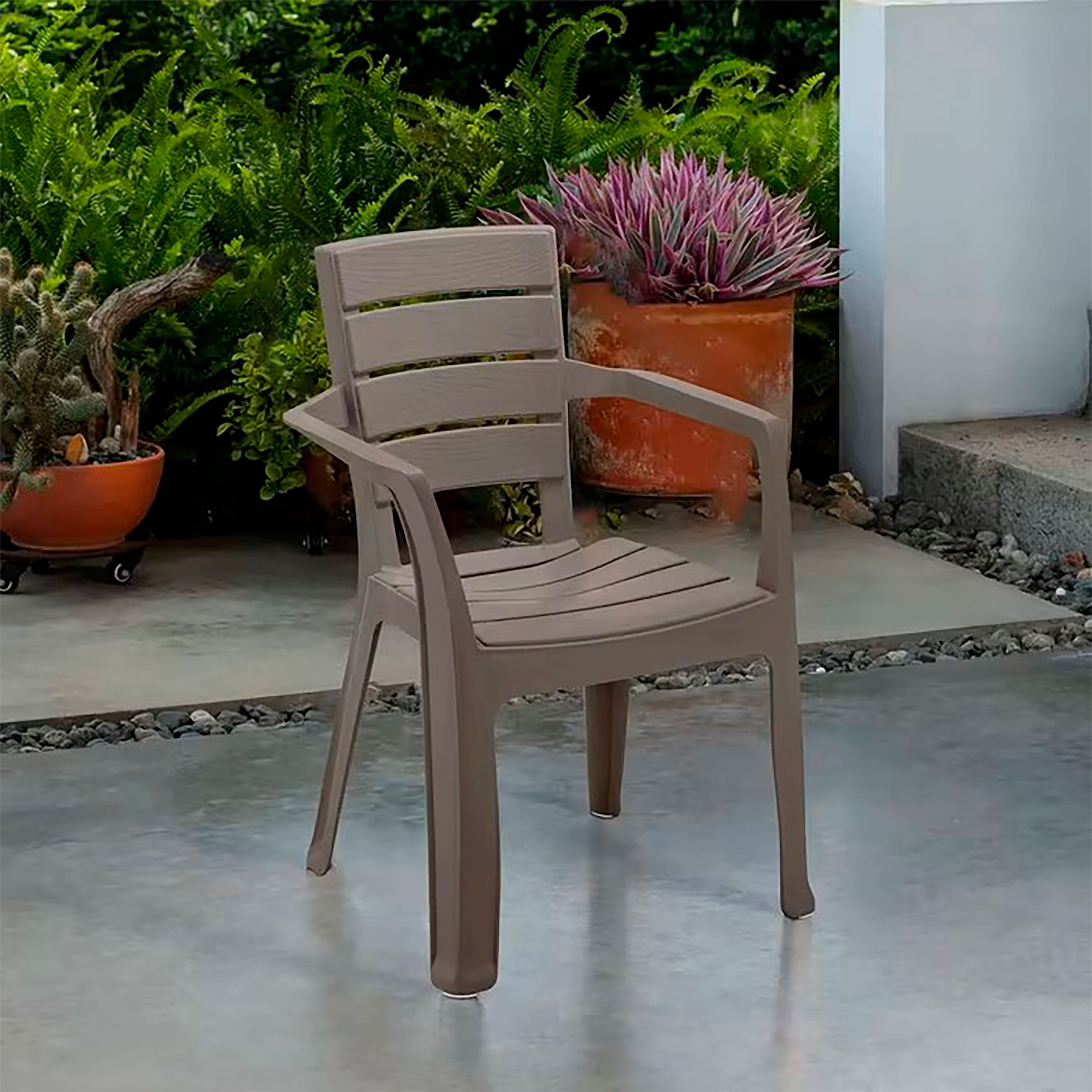 Silla RIMAX Barú con Brazos Mocca