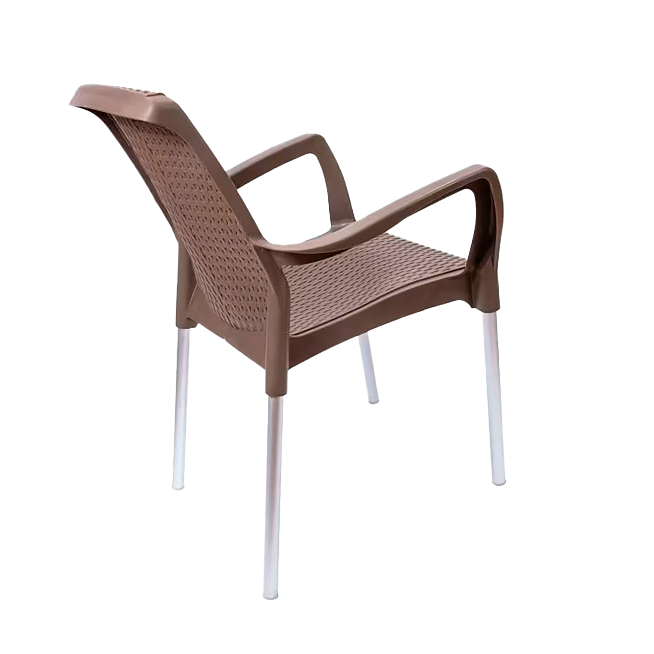 Silla RIMAX Shia con brazos Mocca