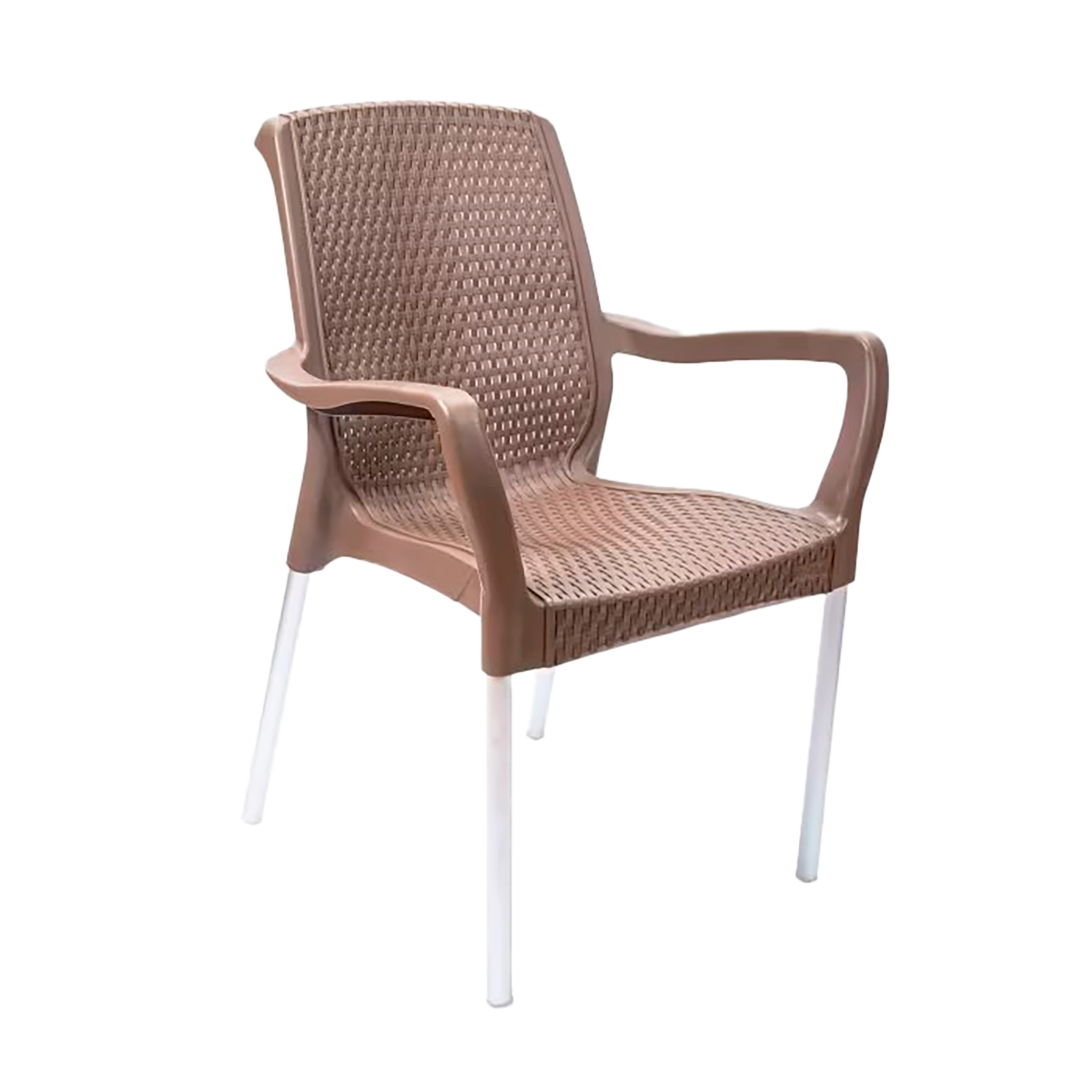 Silla RIMAX Shia con brazos Mocca