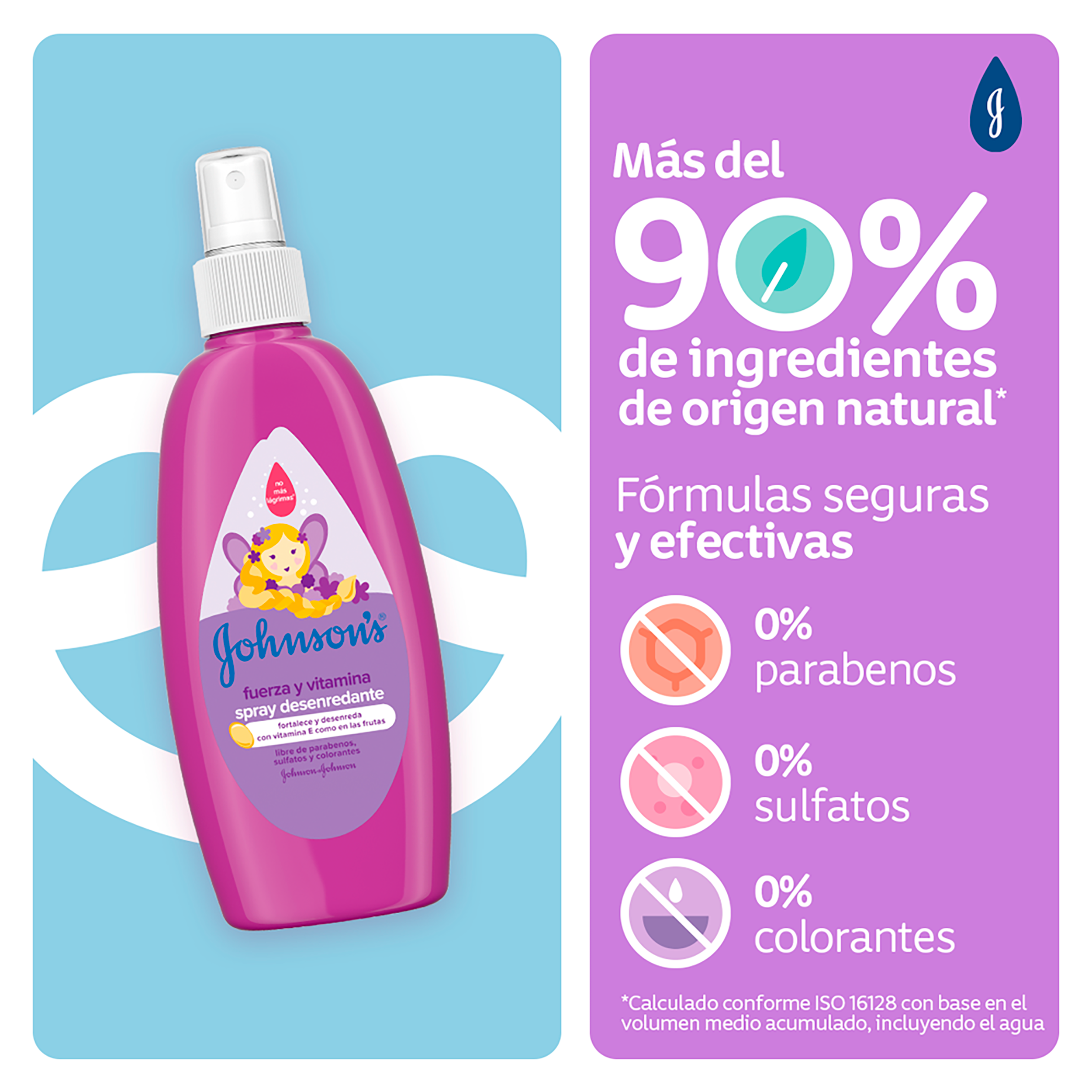 SPRAY PARA PEINAR JOHNSON'S®  FUERZA Y VITAMINA X200ML