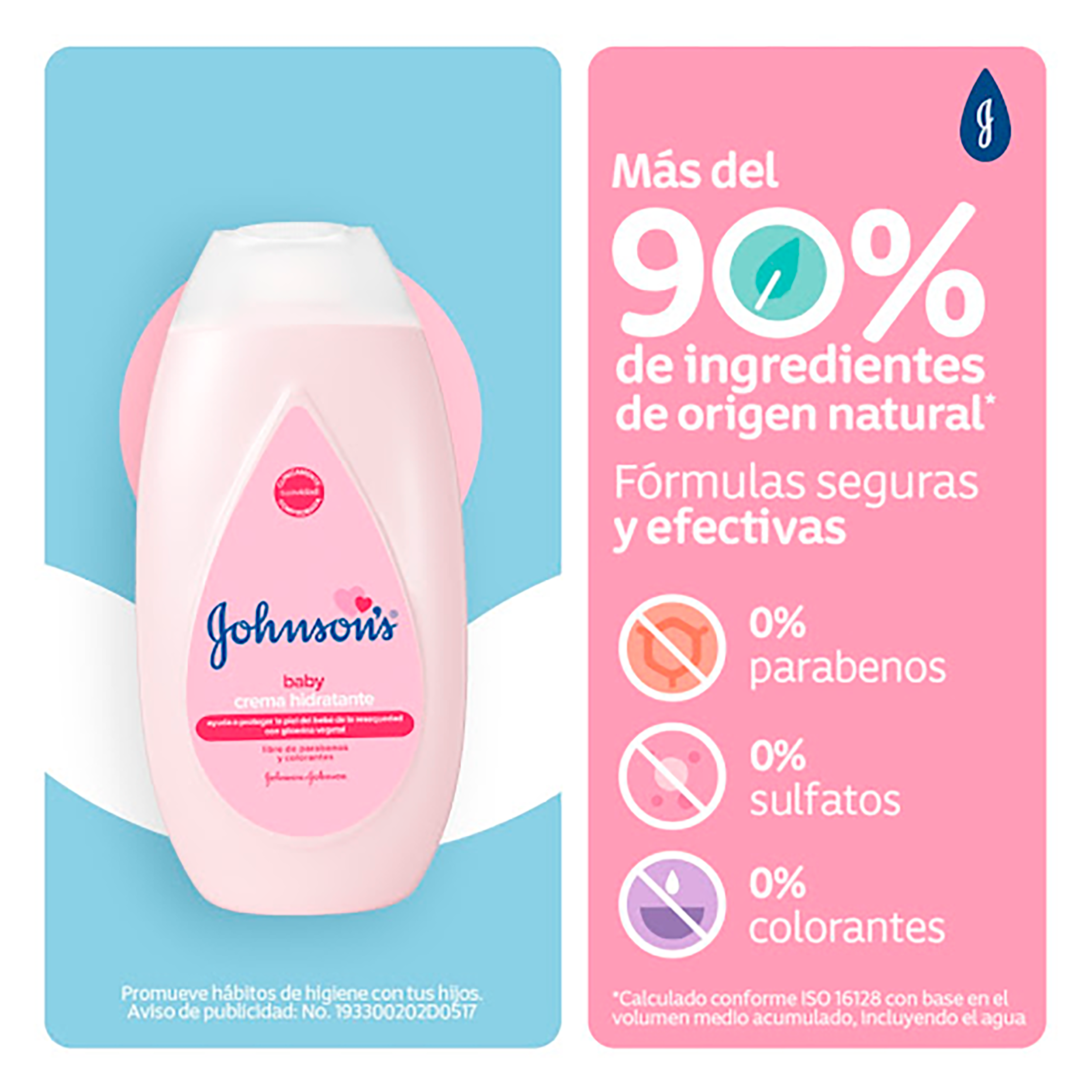 CREMA LIQUIDA HIDRATANTE BEBE JOHNSON'S® BABY ORIGINAL X200ML