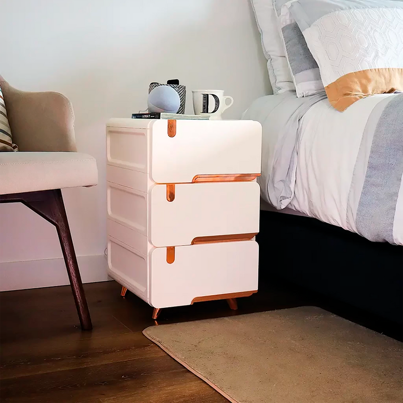MUEBLE LUJO PEQUEÑO X3 CAJONES COBRE LUXURY